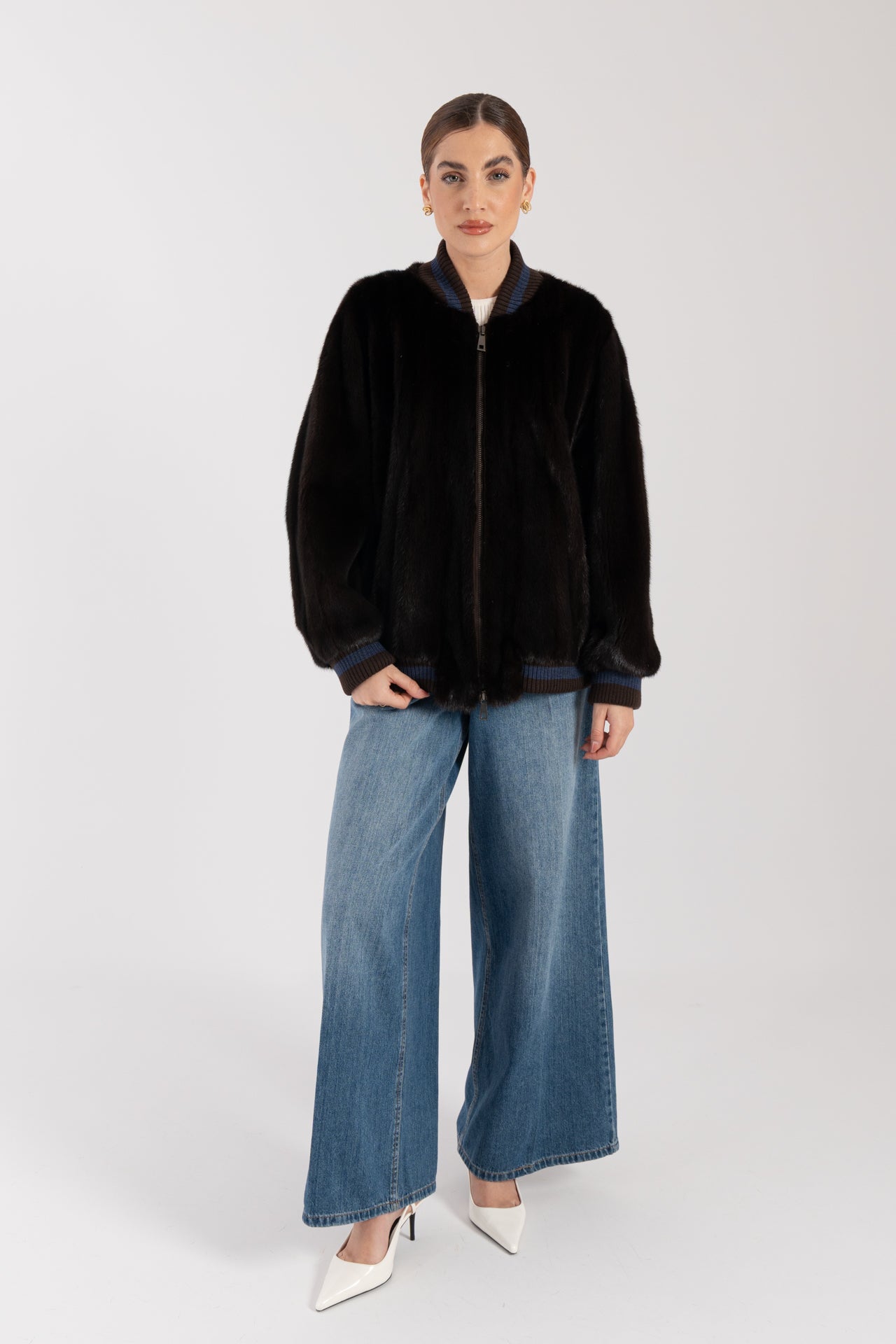 Bomber in visone