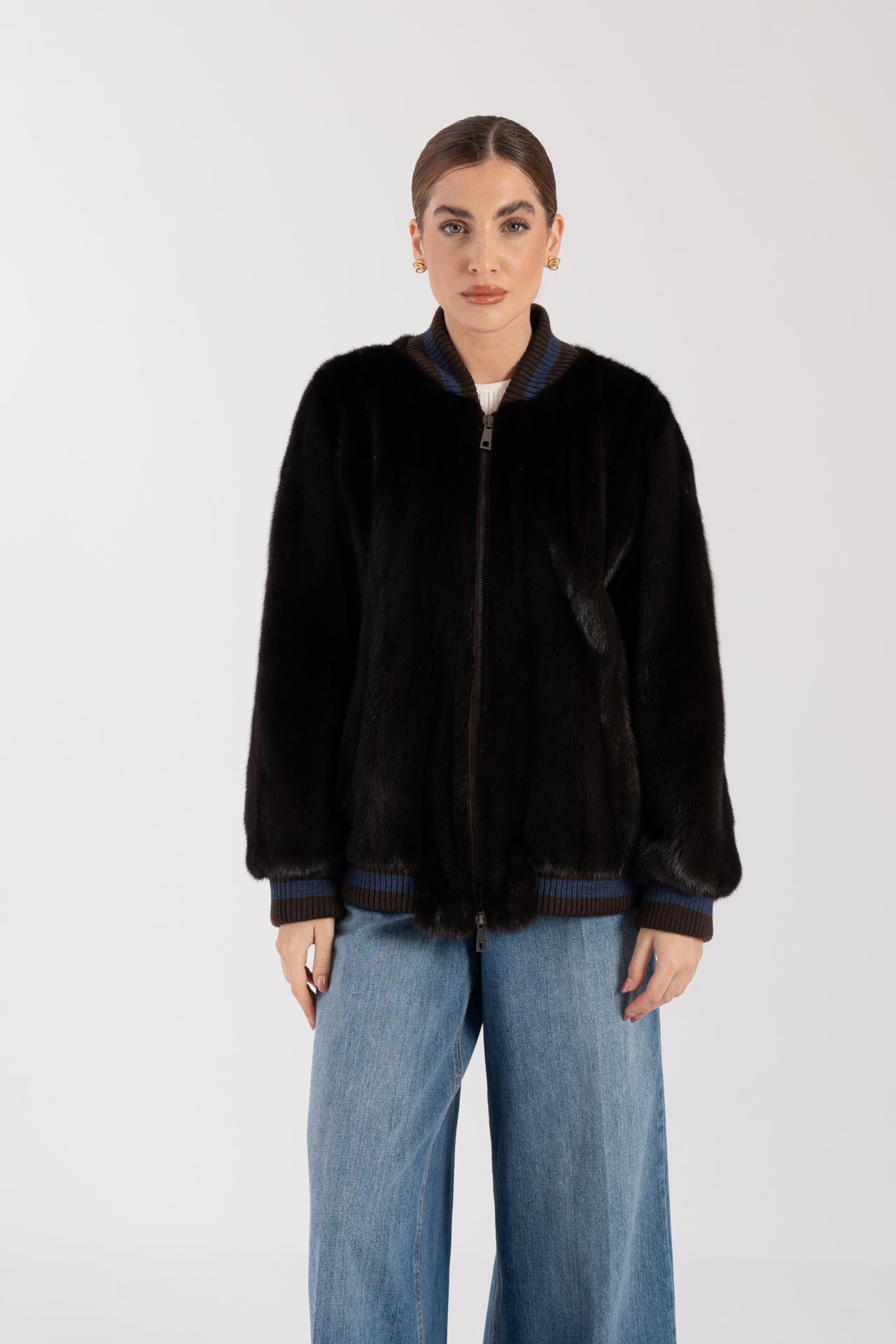 Bomber in visone