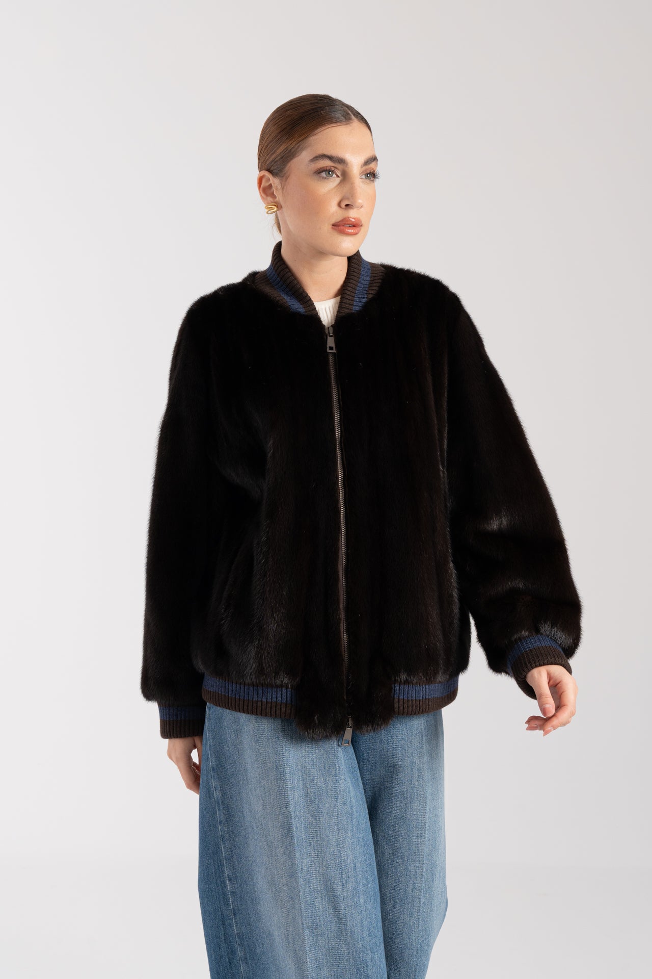 Bomber in visone