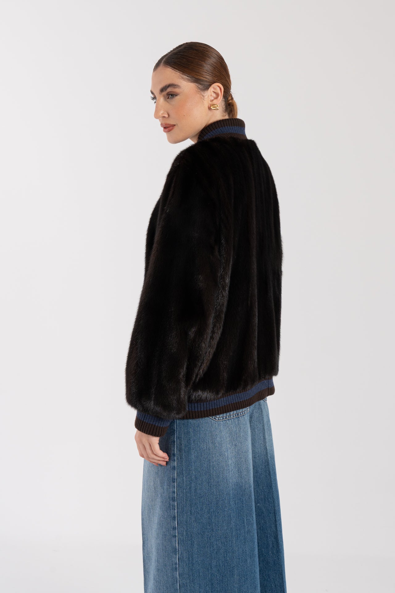 Bomber in visone