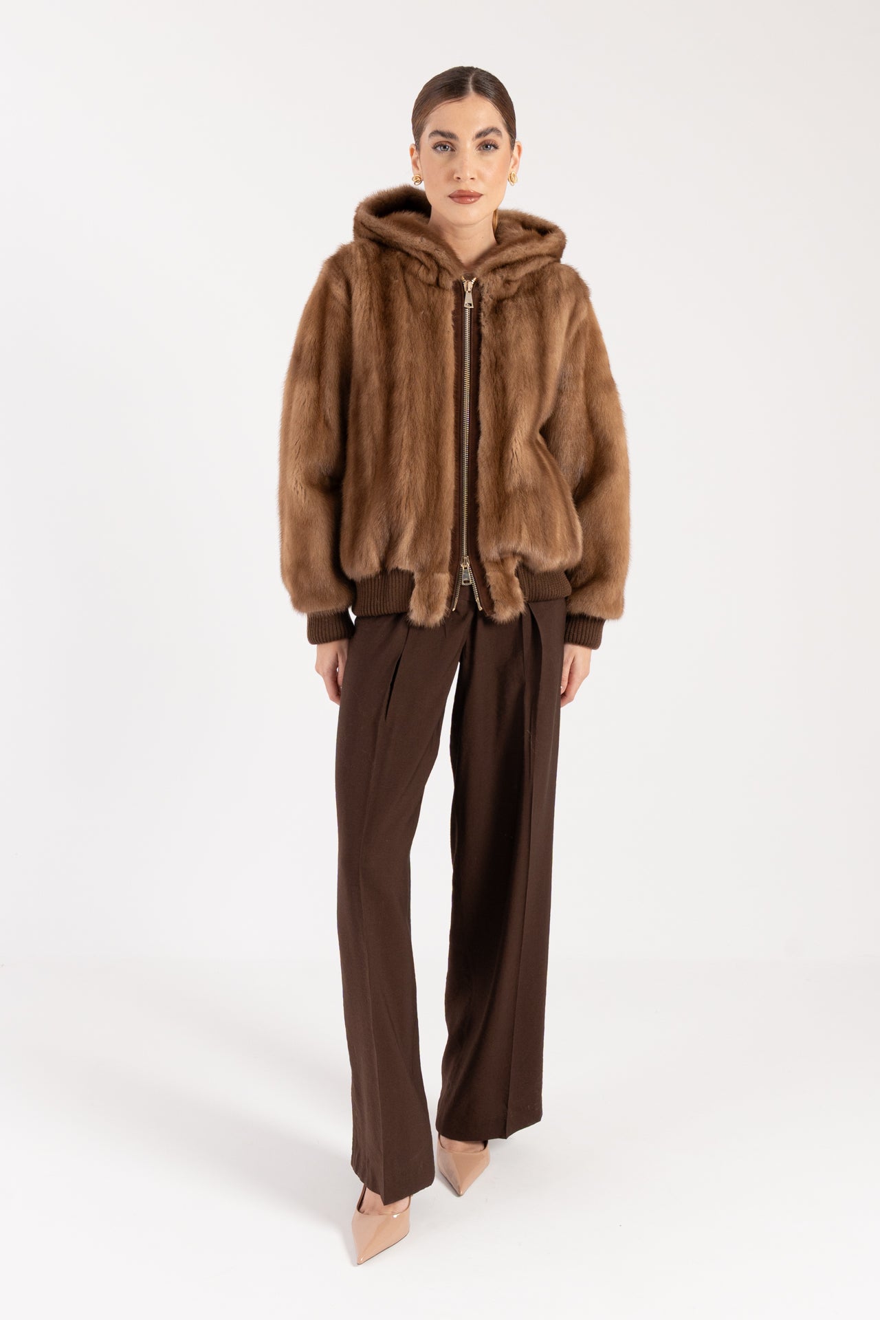 Bomber in visone