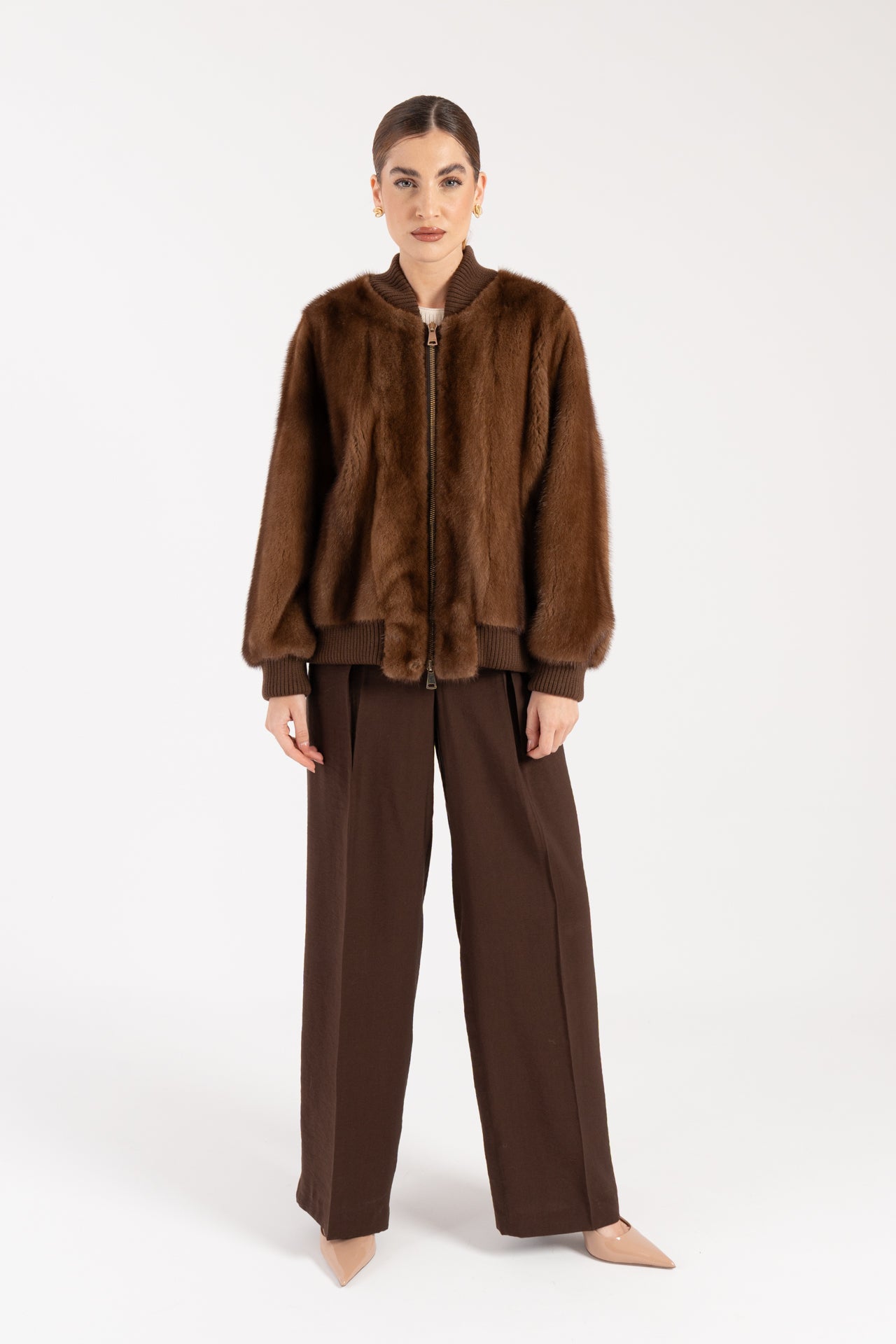 Bomber in visone
