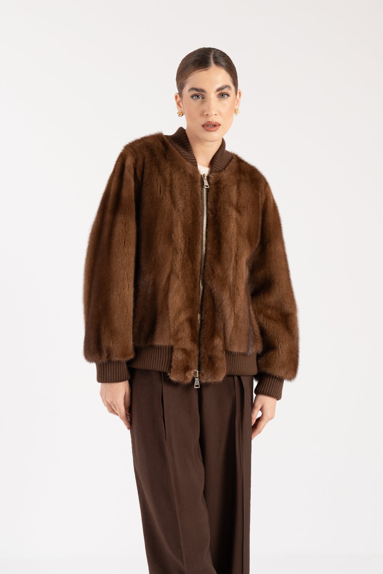 Bomber in visone