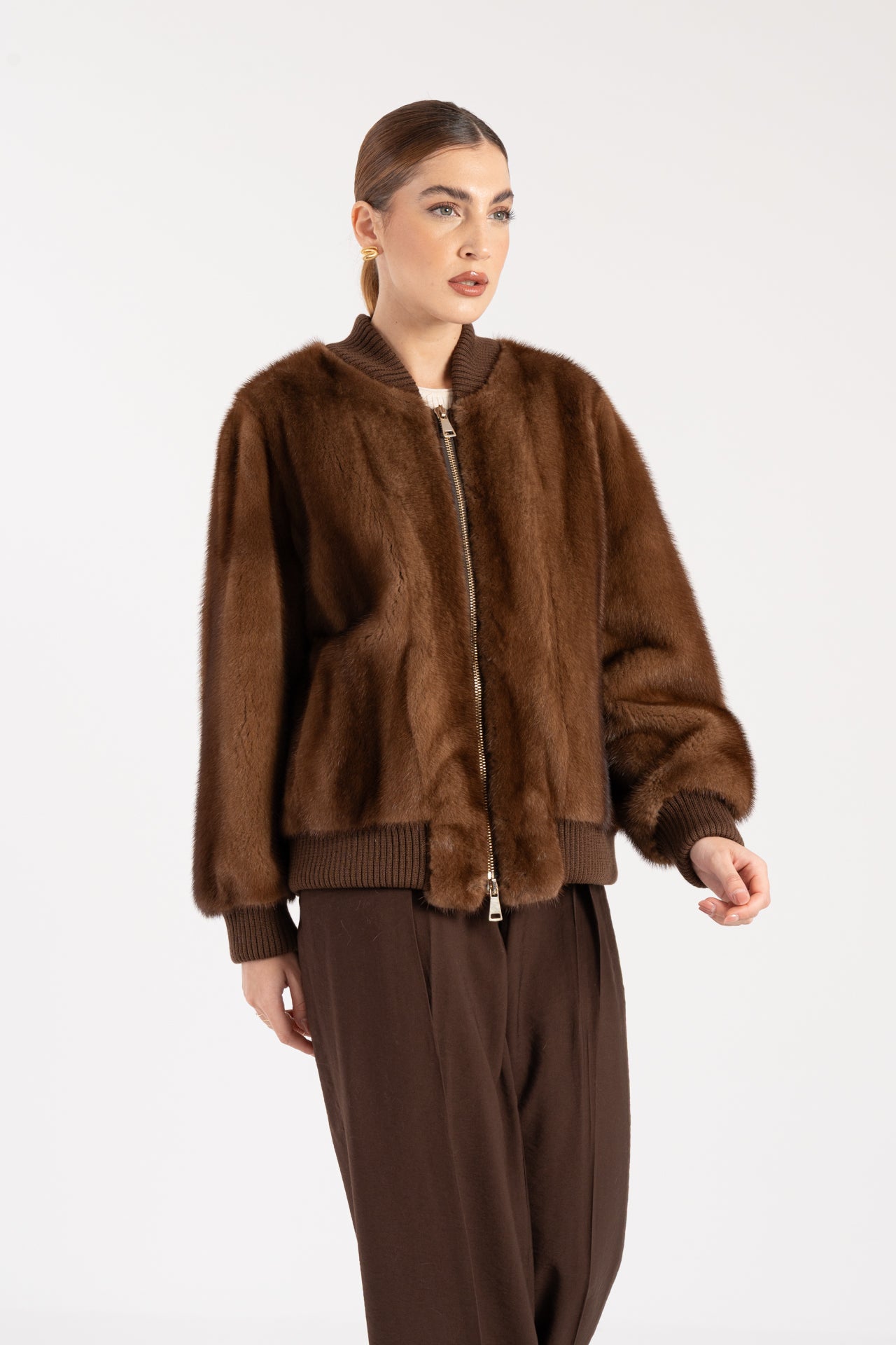 Bomber in visone