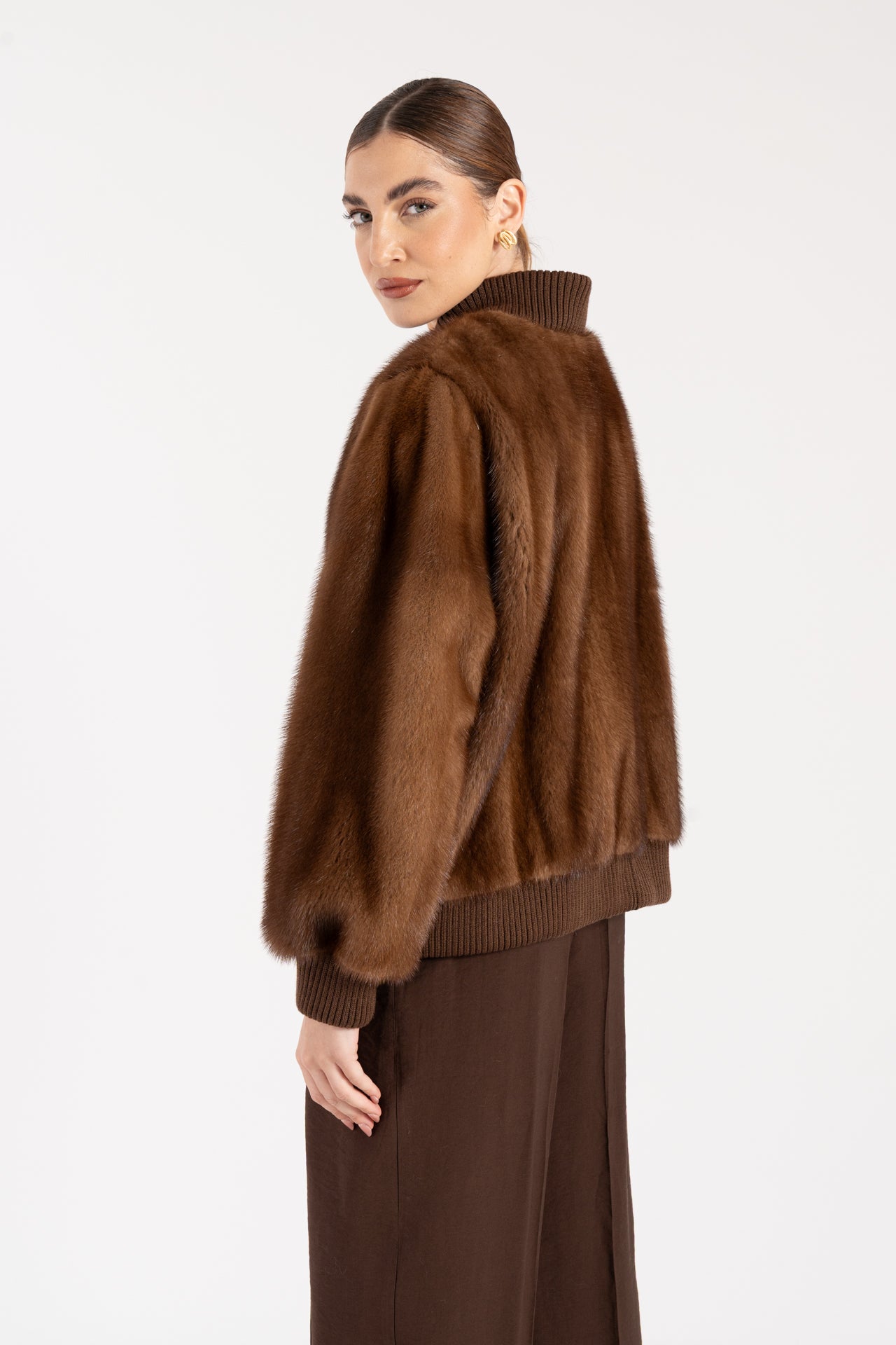 Bomber in visone