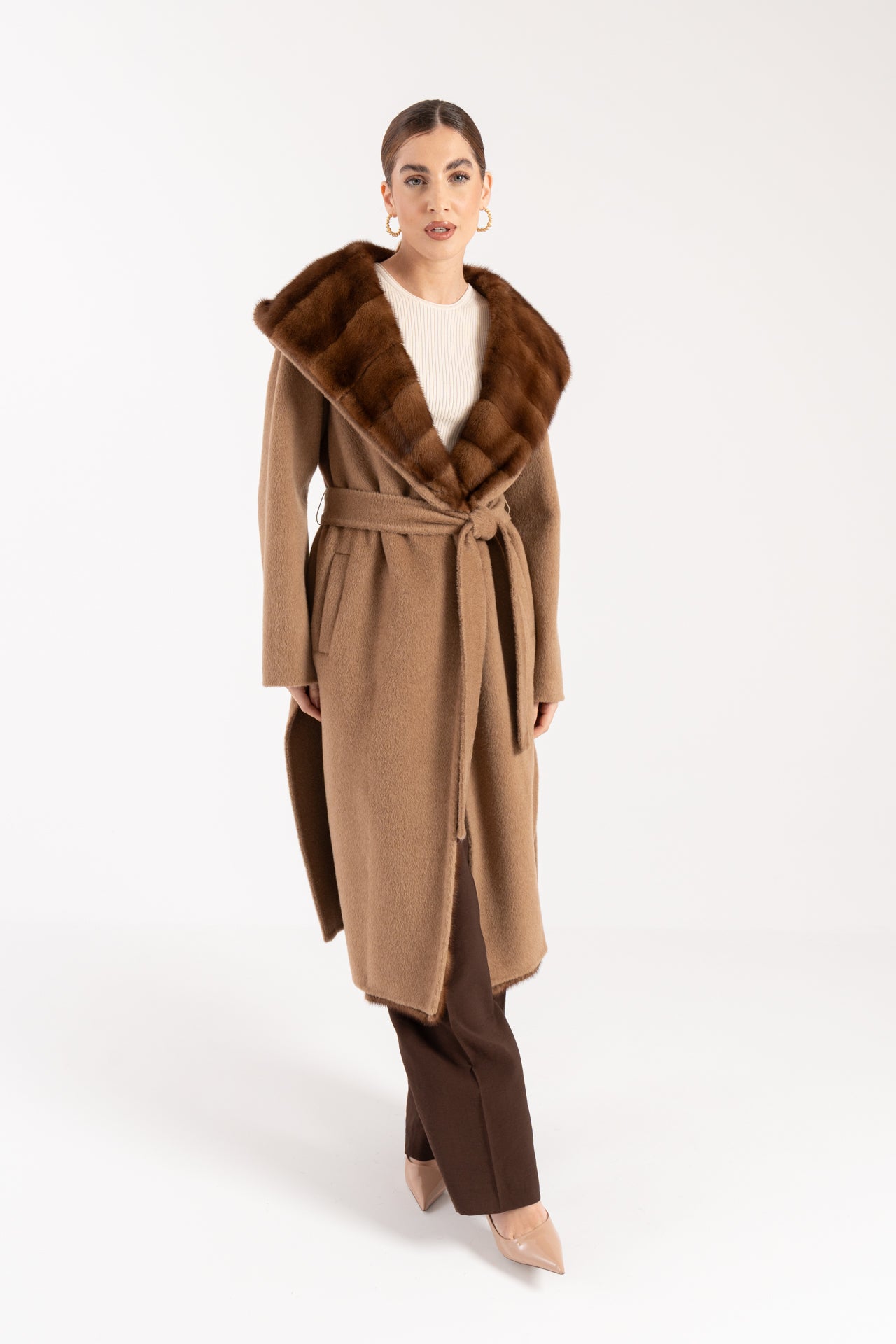 Cappotto con visone