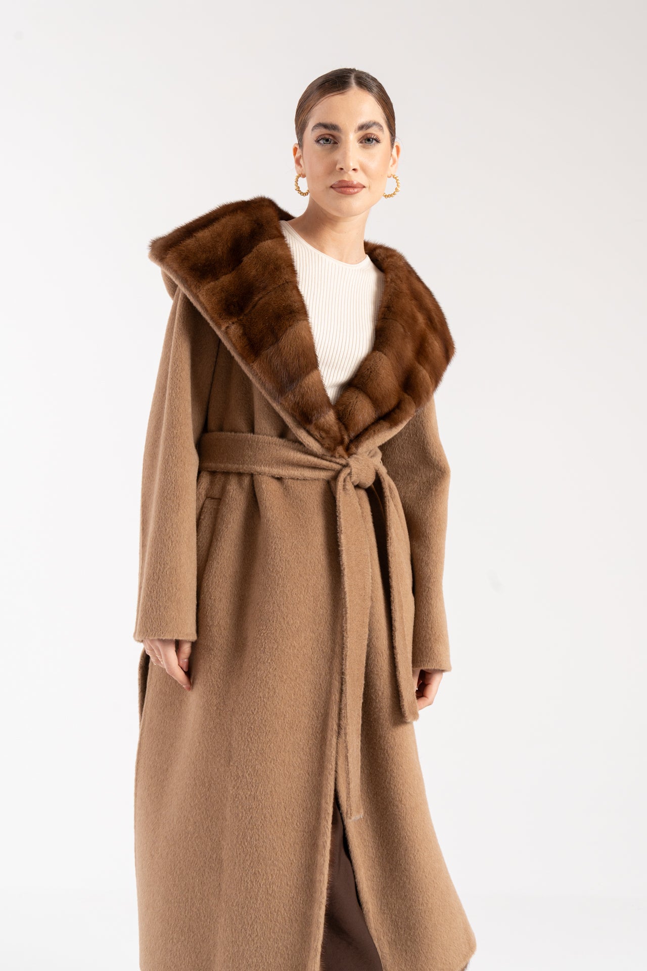 Cappotto con visone