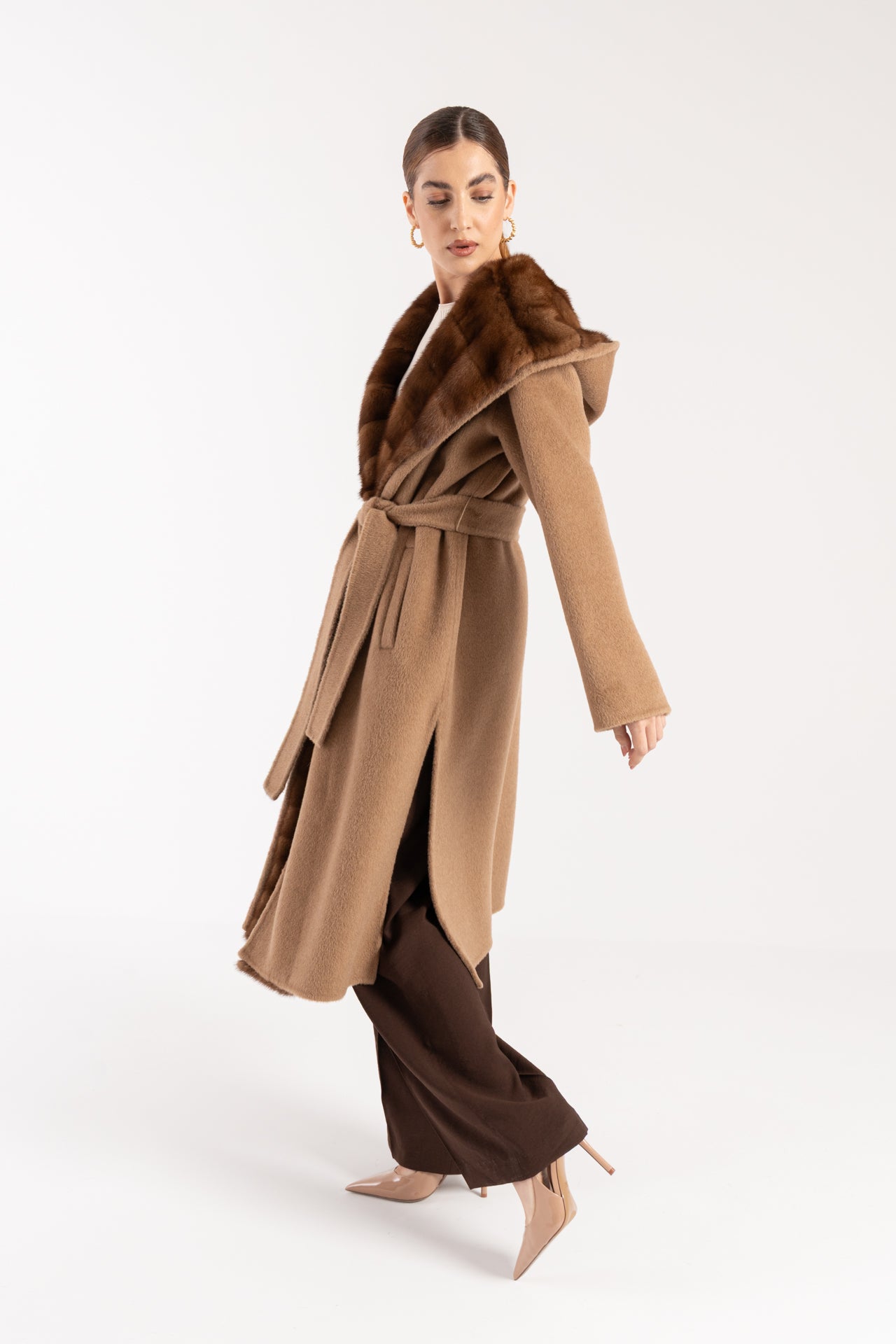Cappotto con visone