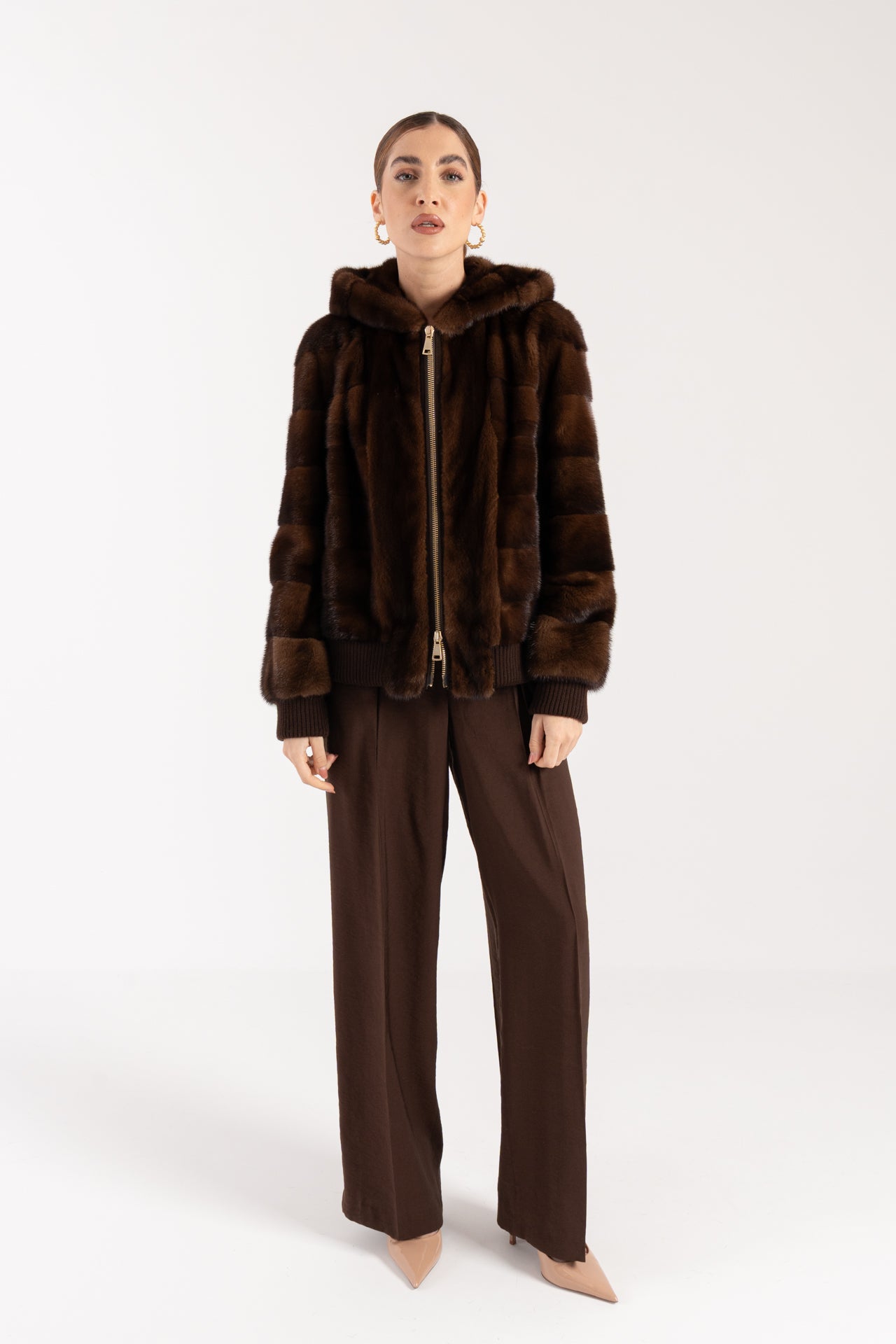 Bomber in visone