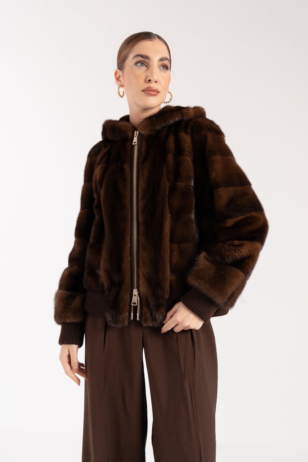 Bomber in visone