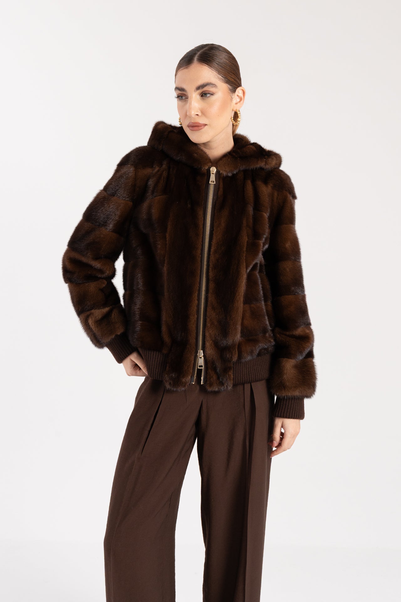 Bomber in visone