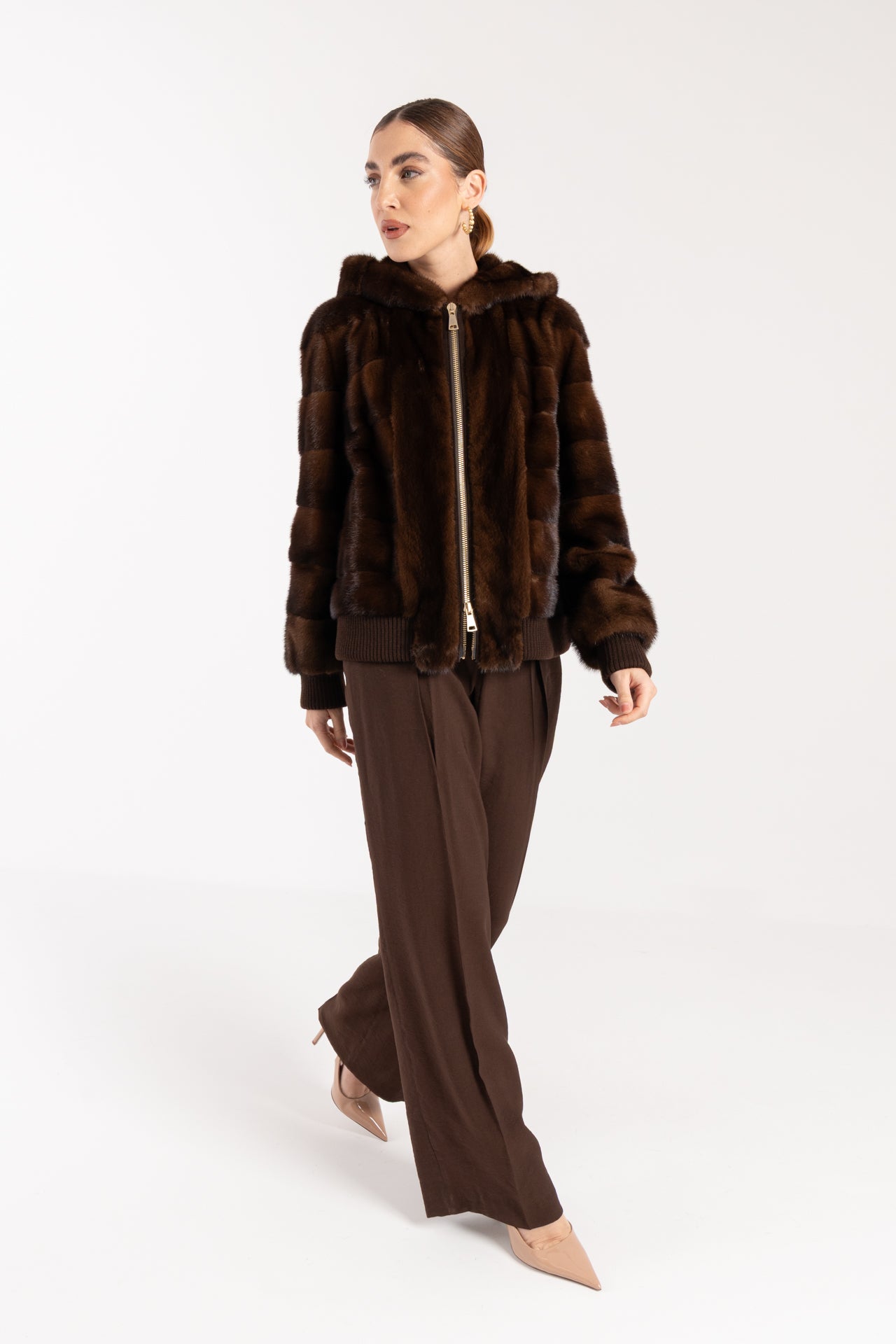 Bomber in visone