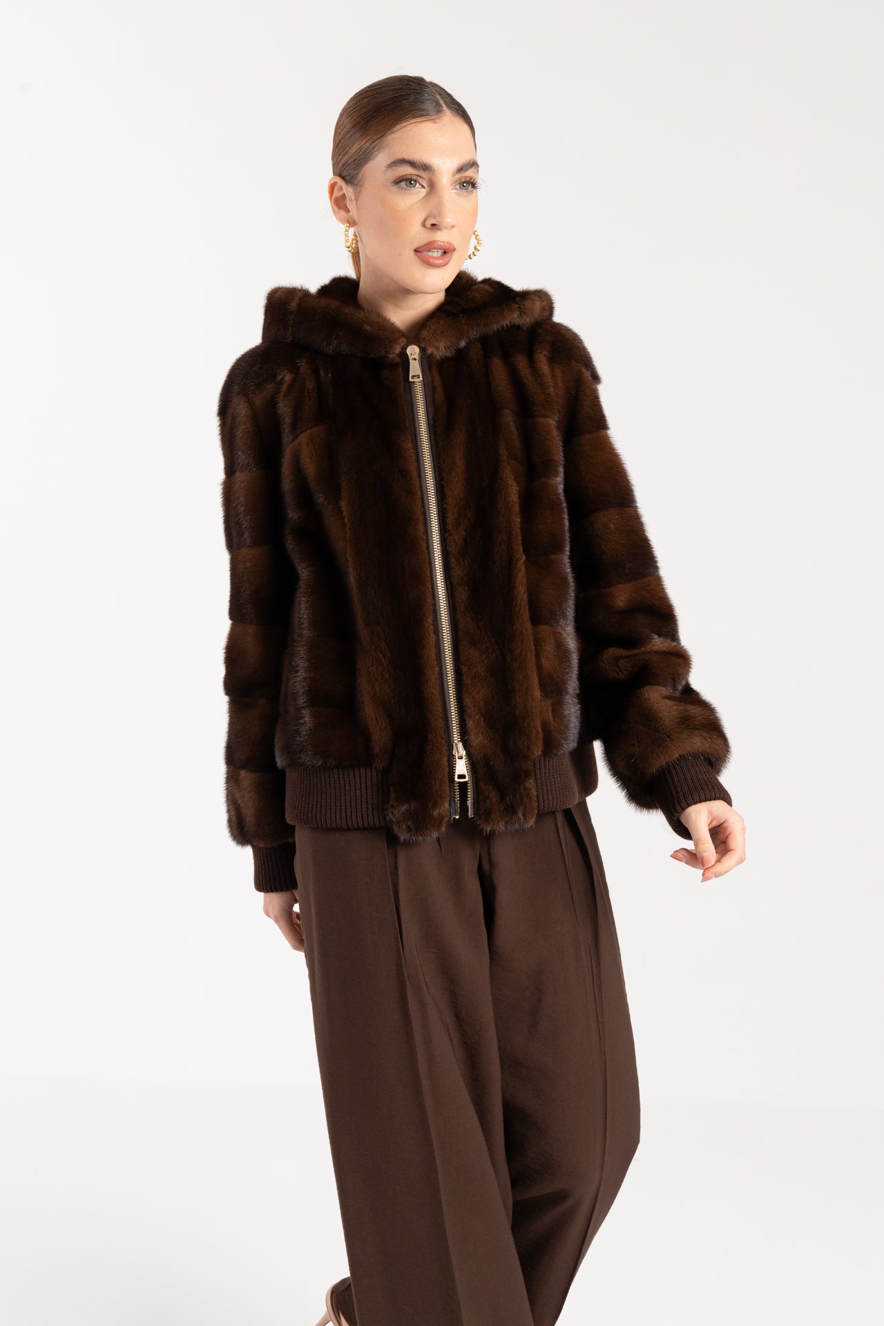 Bomber in visone