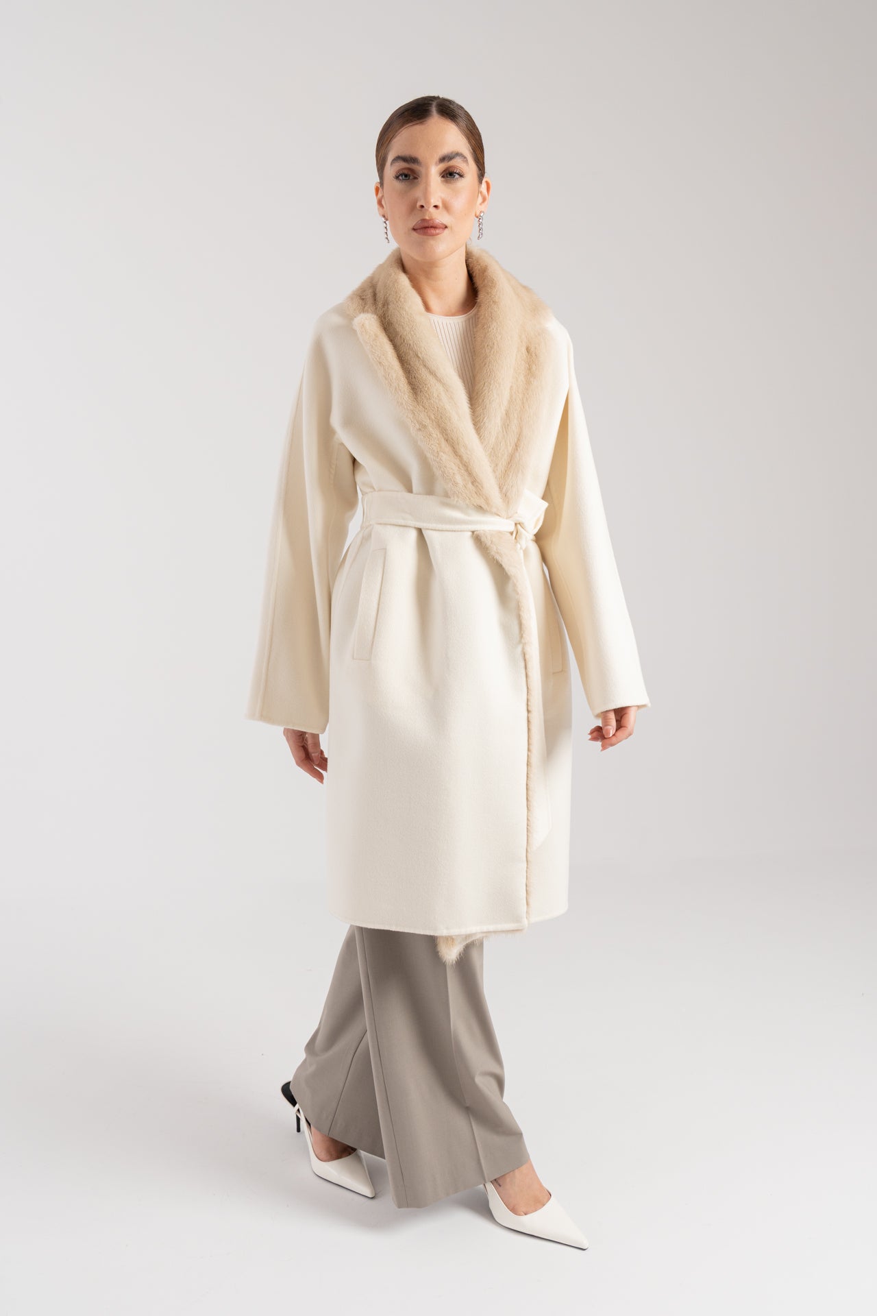 Cappotto con visone