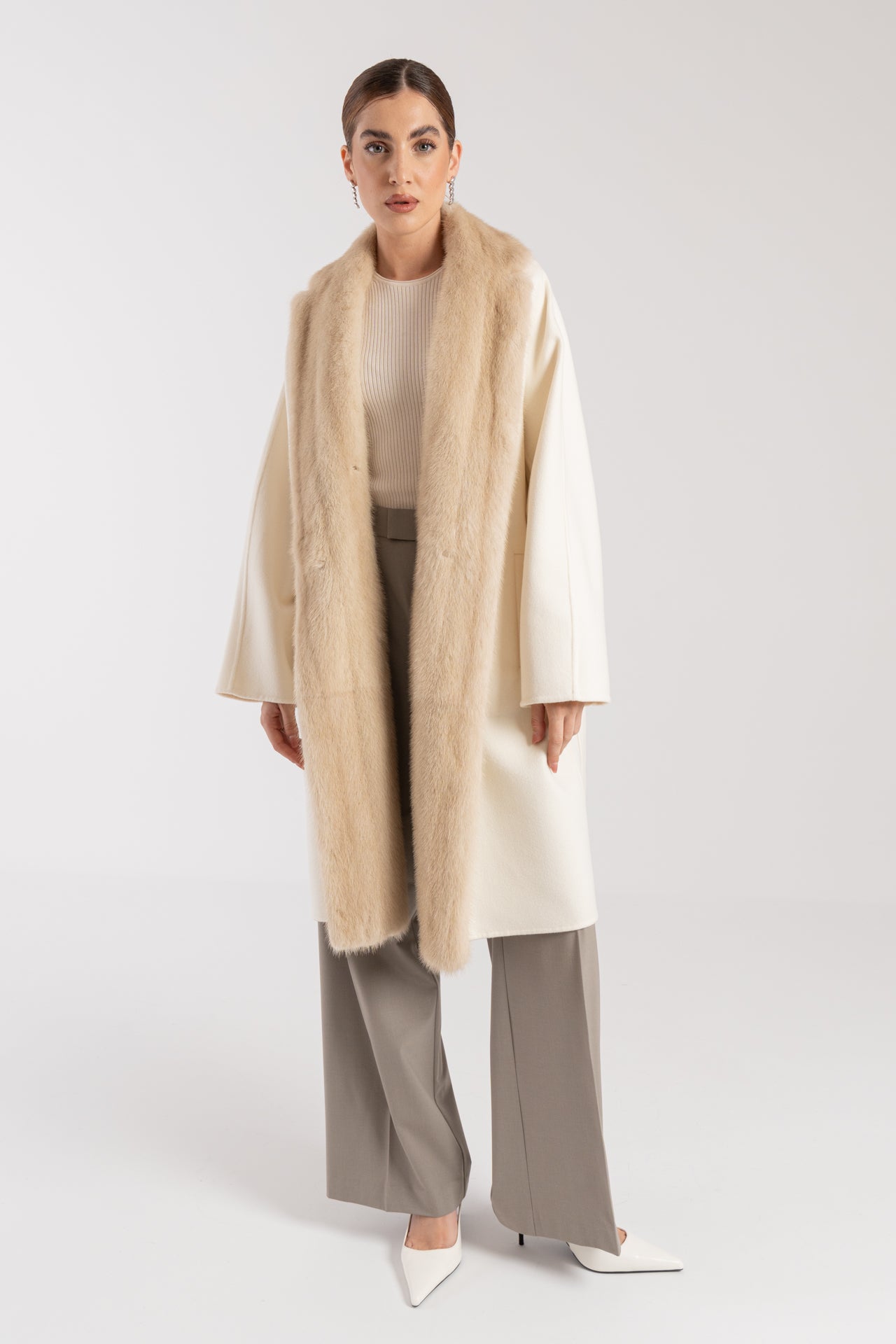 Cappotto con visone