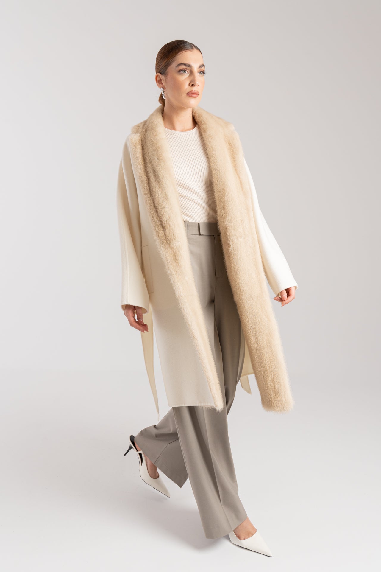 Cappotto con visone