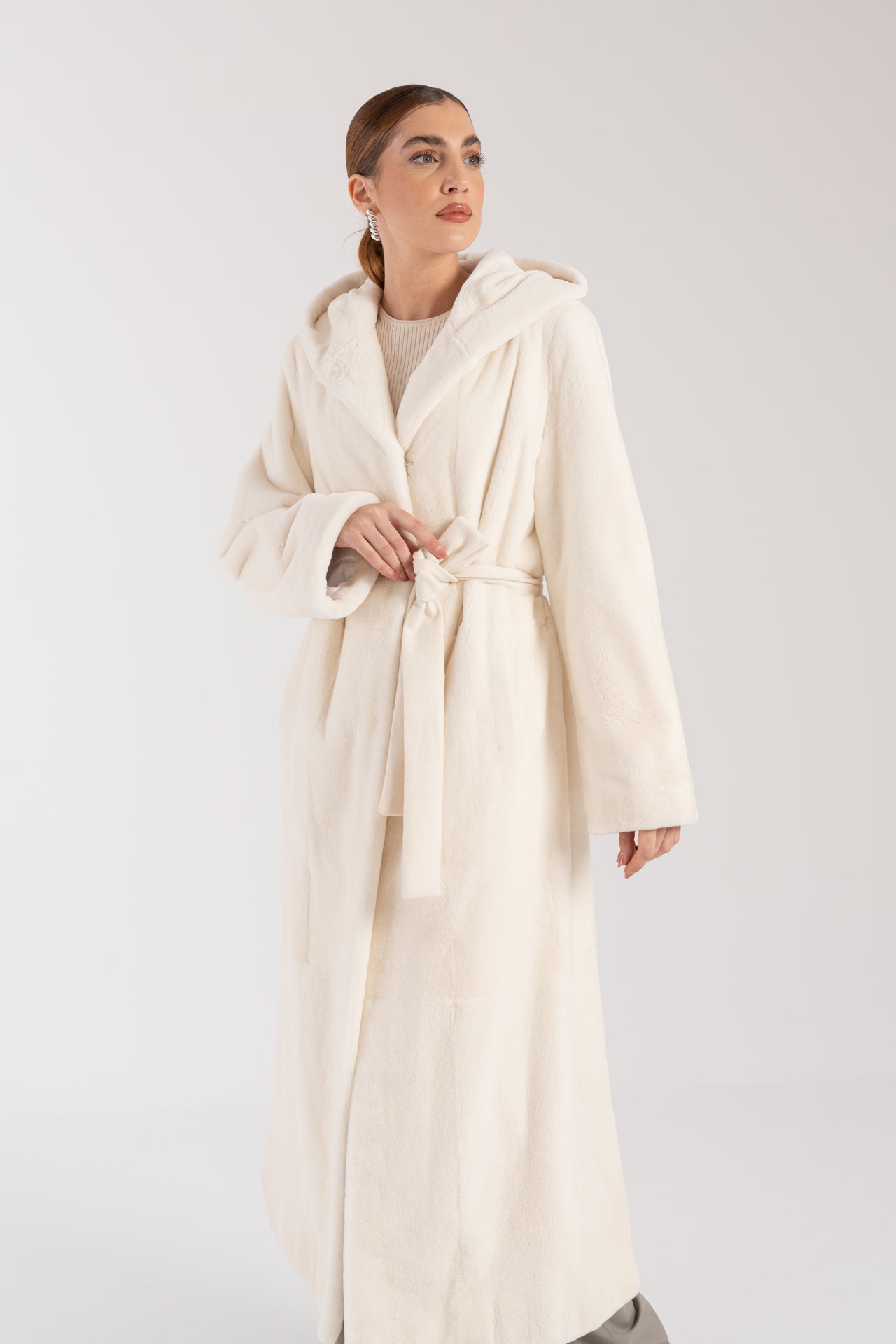 Cappotto in visone epilato