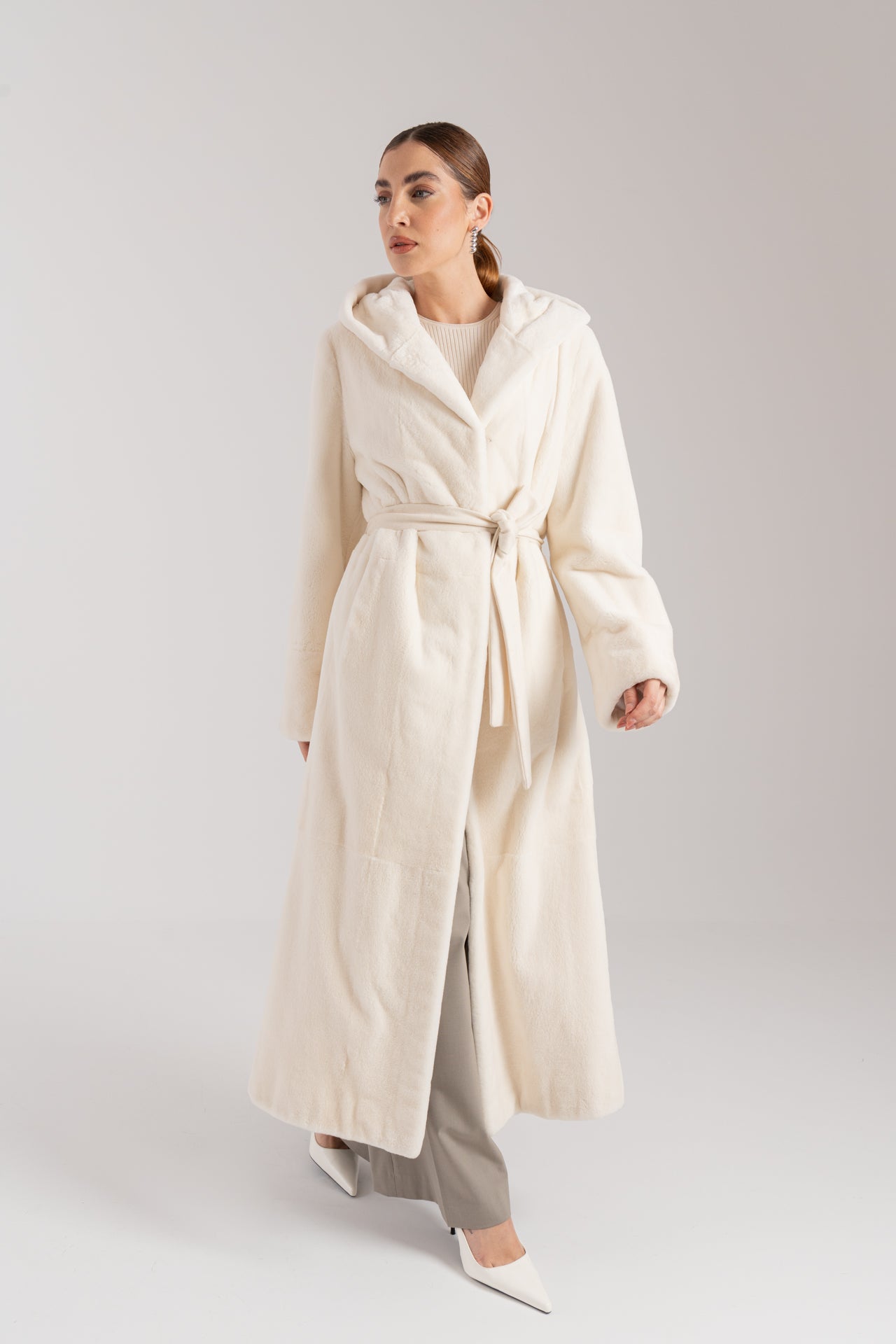 Cappotto in visone epilato