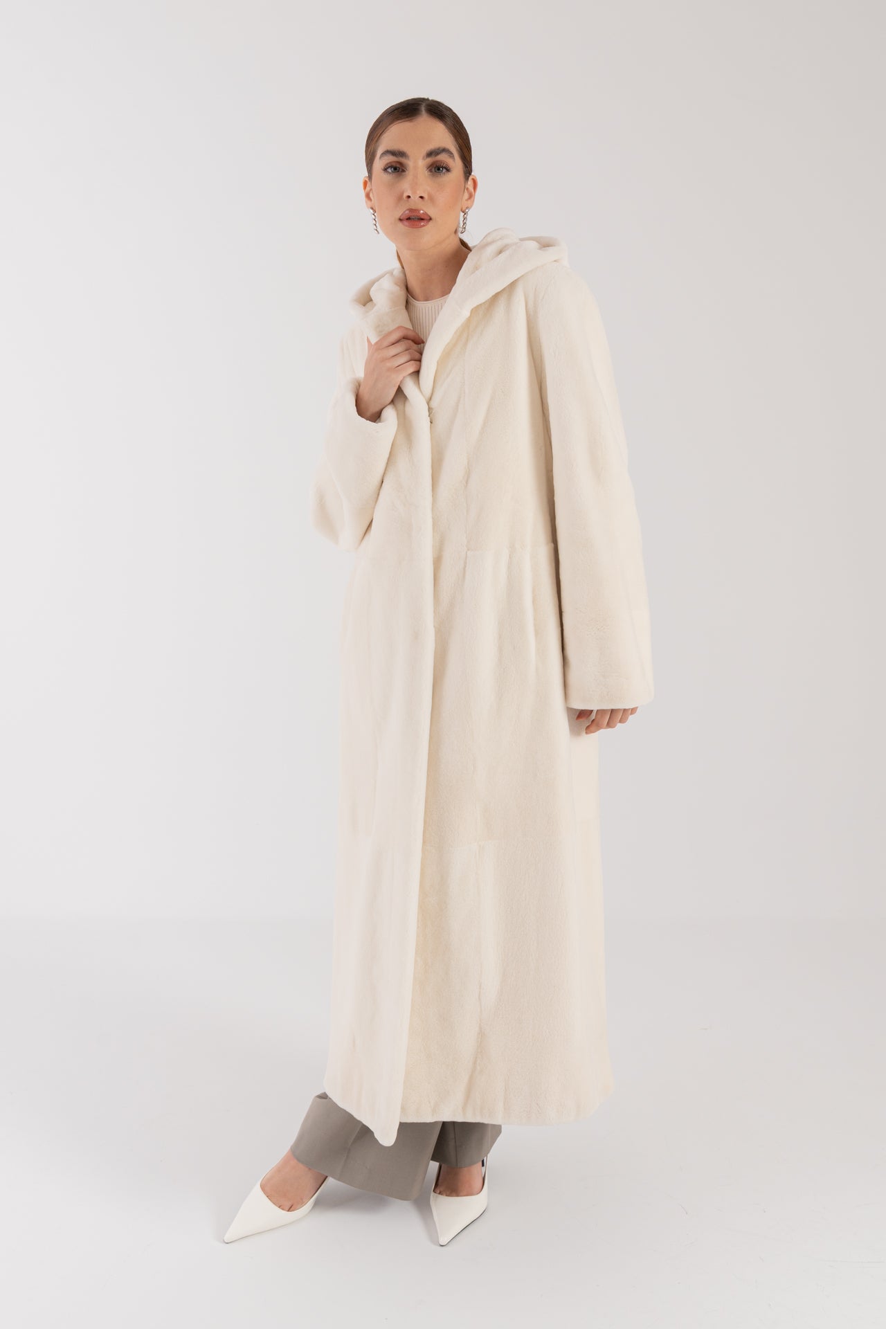 Cappotto in visone epilato