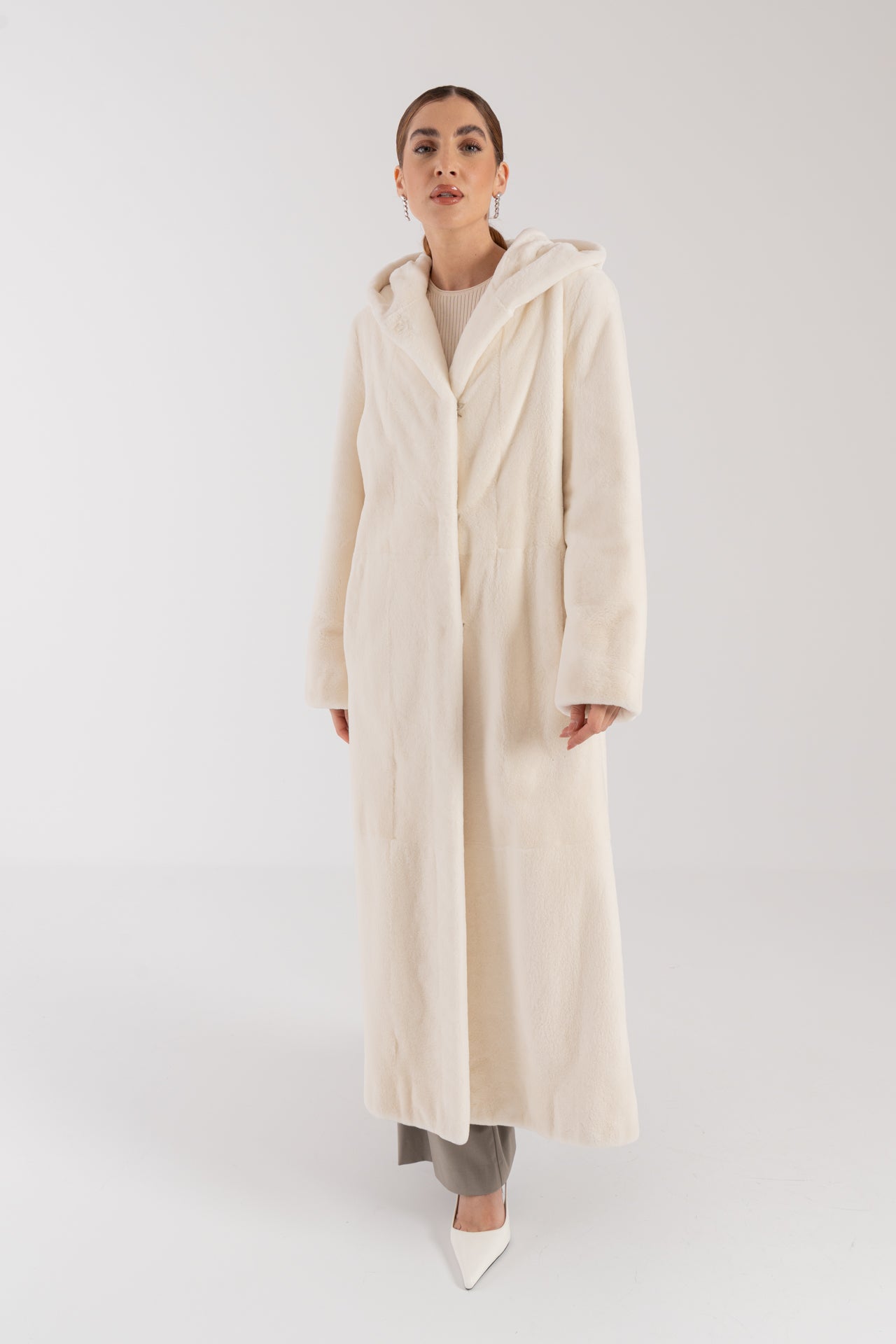 Cappotto in visone epilato