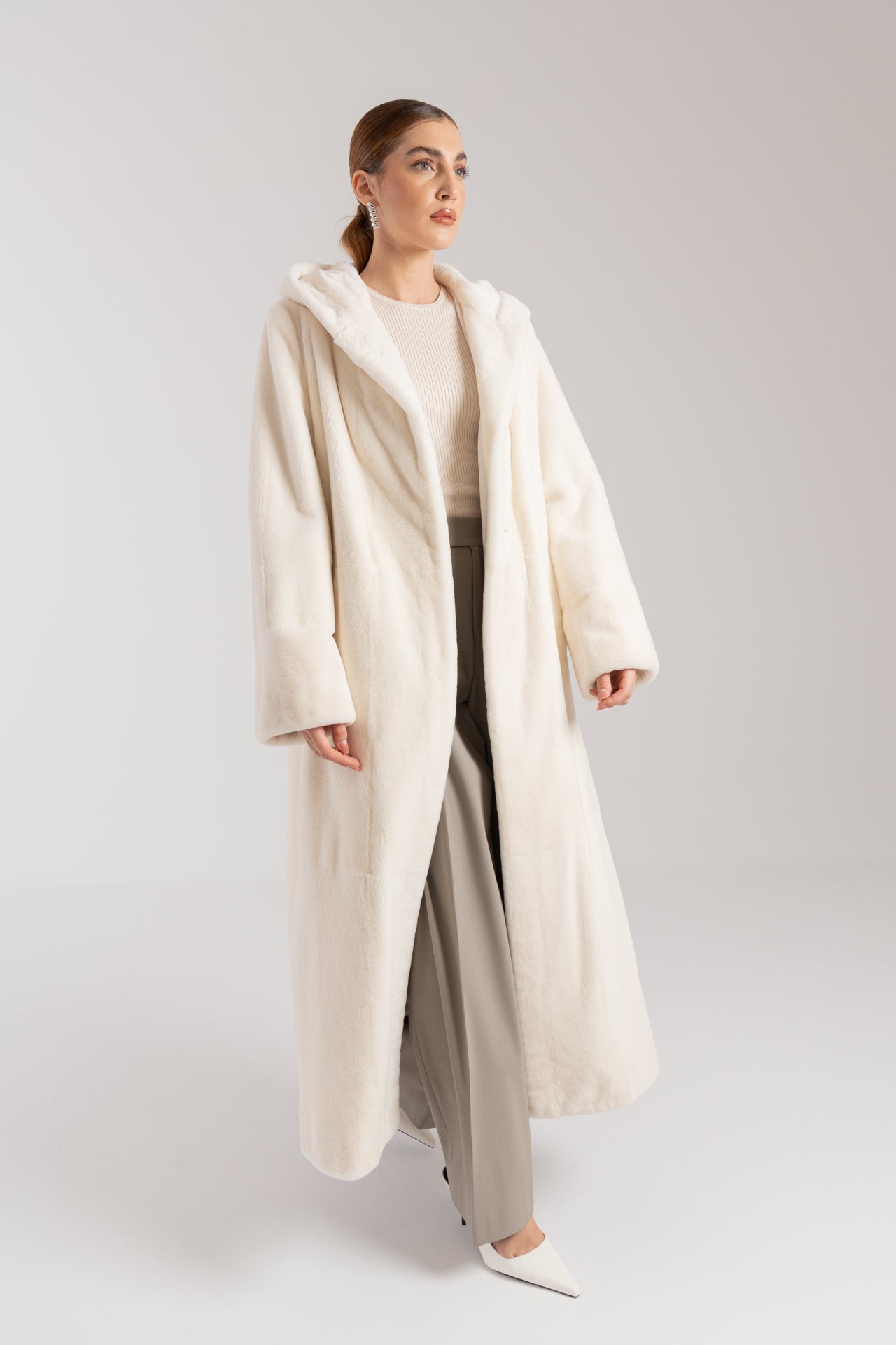 Cappotto in visone epilato