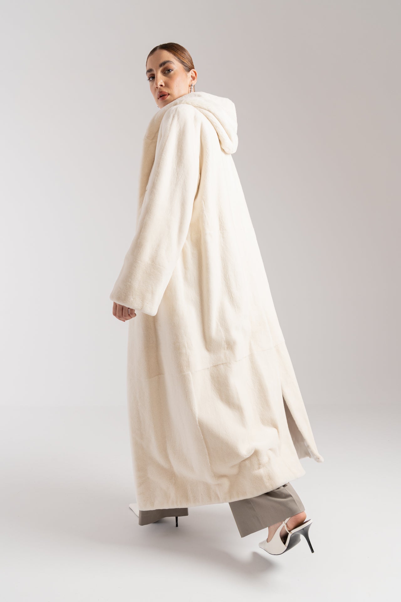 Cappotto in visone epilato