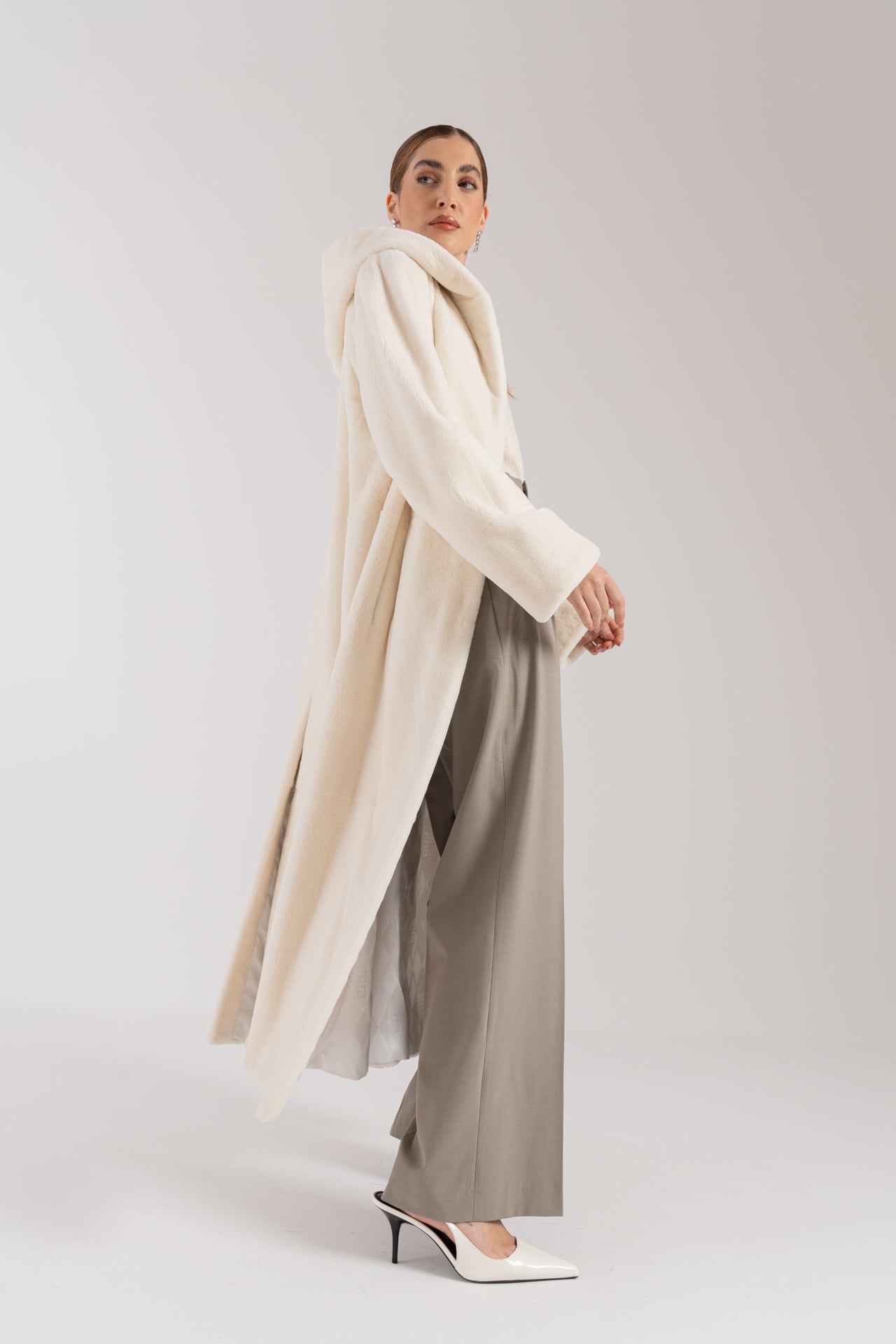 Cappotto in visone epilato