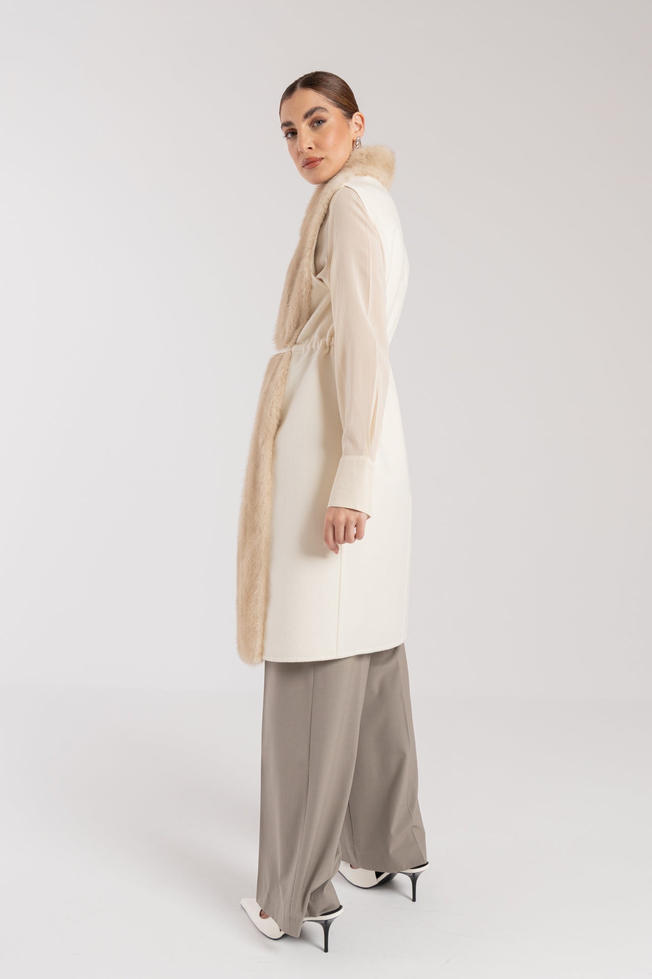 Gilet con visone