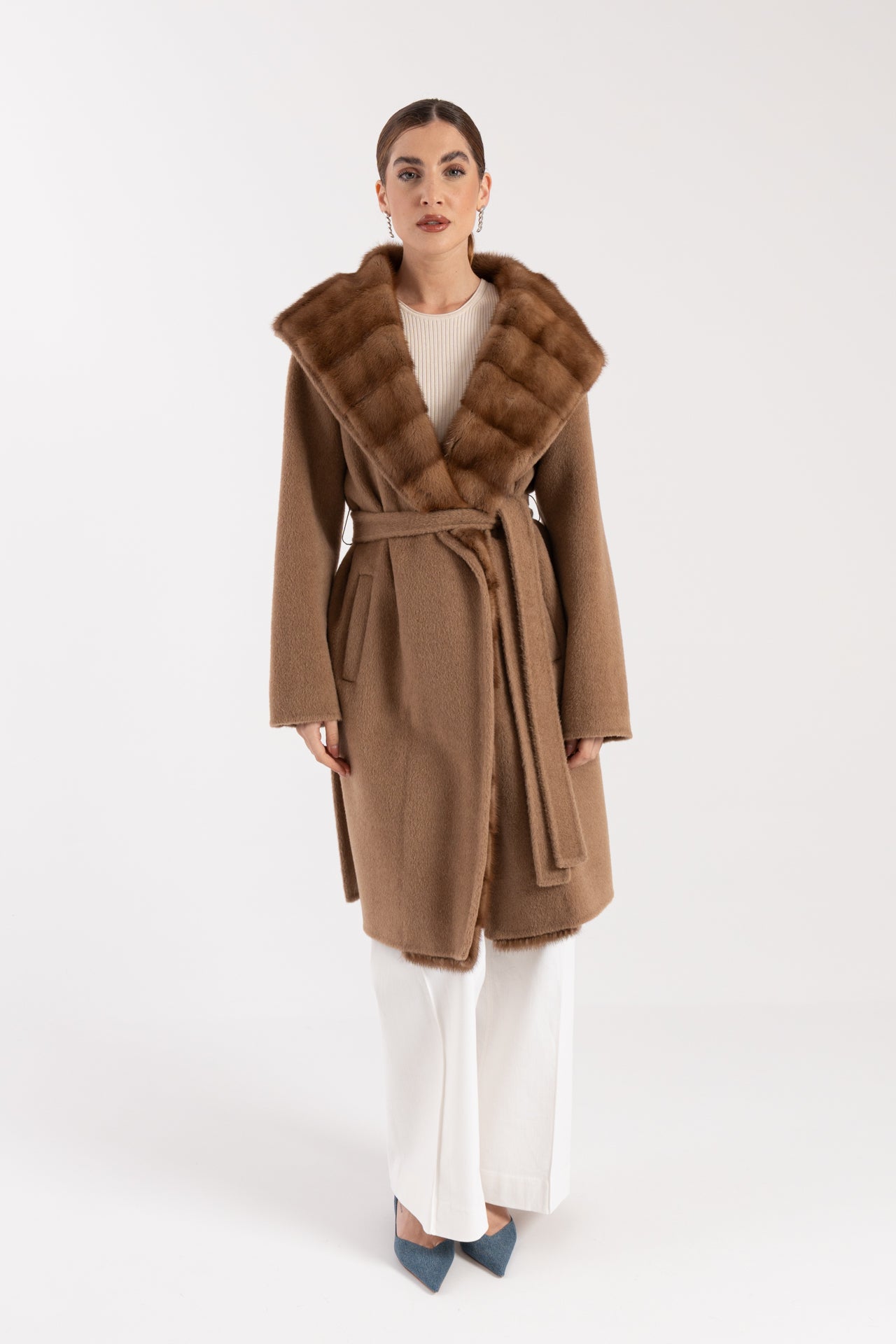 Cappotto con visone
