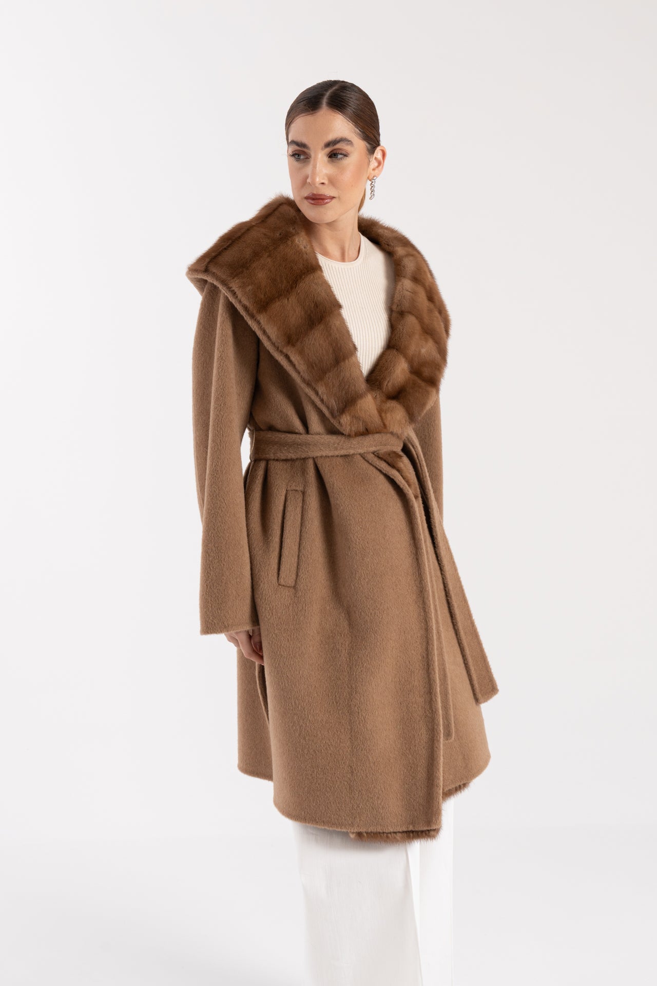 Cappotto con visone