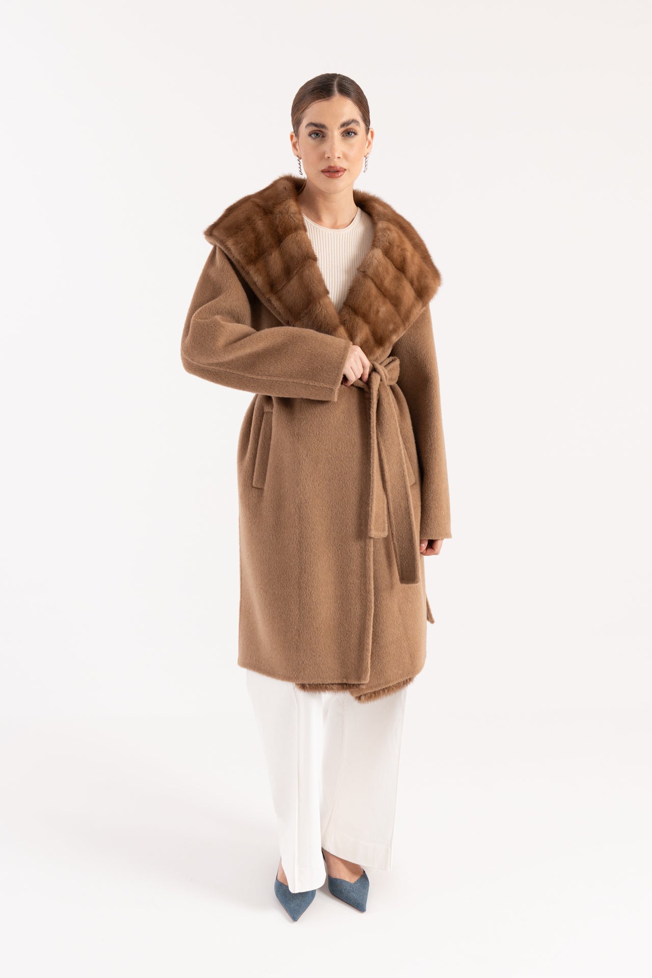 Cappotto con visone