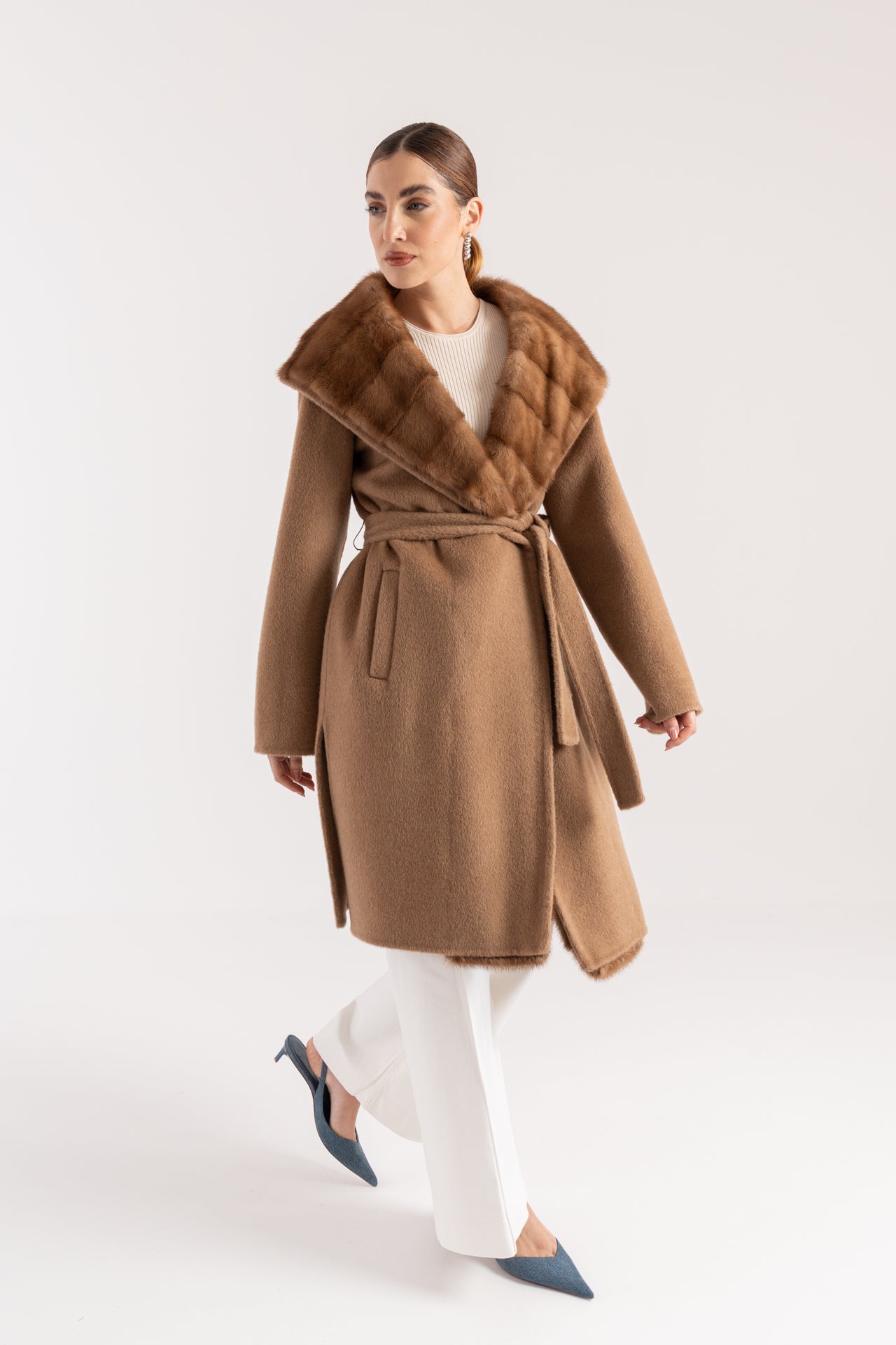 Cappotto con visone