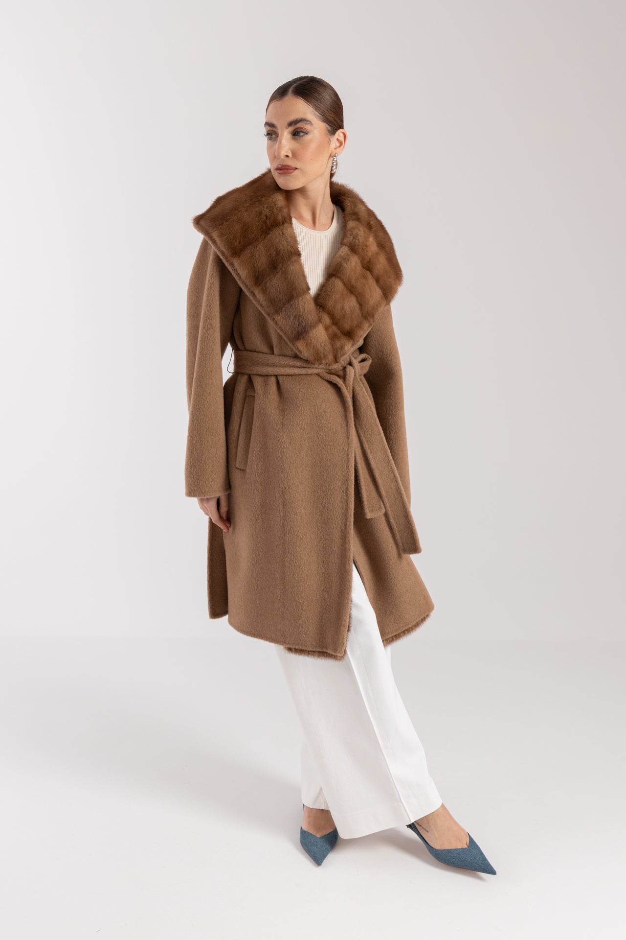 Cappotto con visone