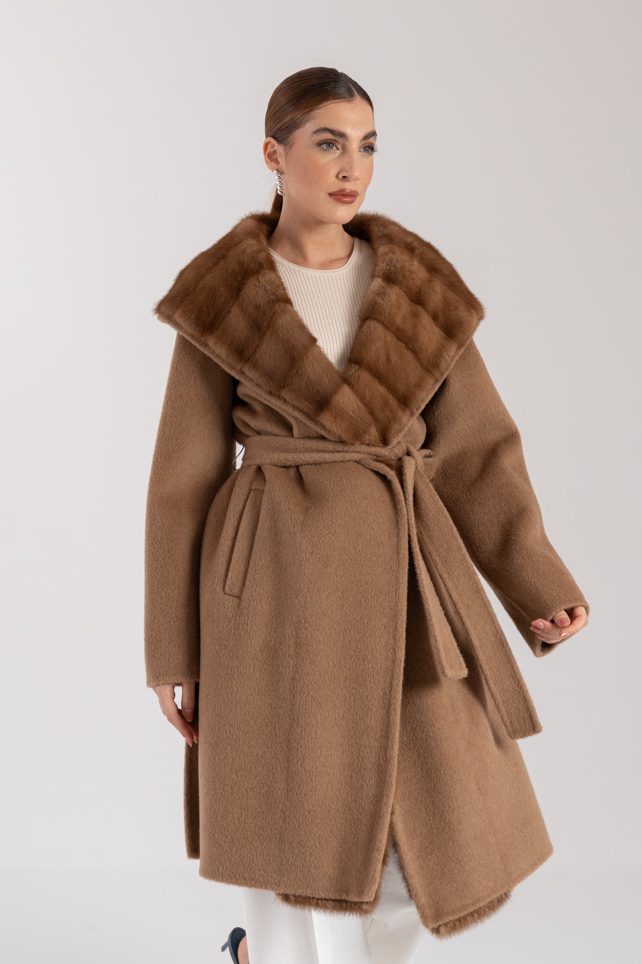 Cappotto con visone