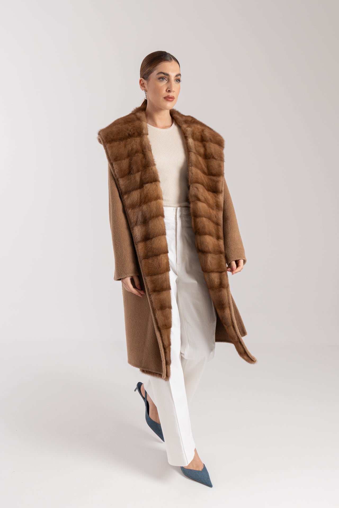 Cappotto con visone