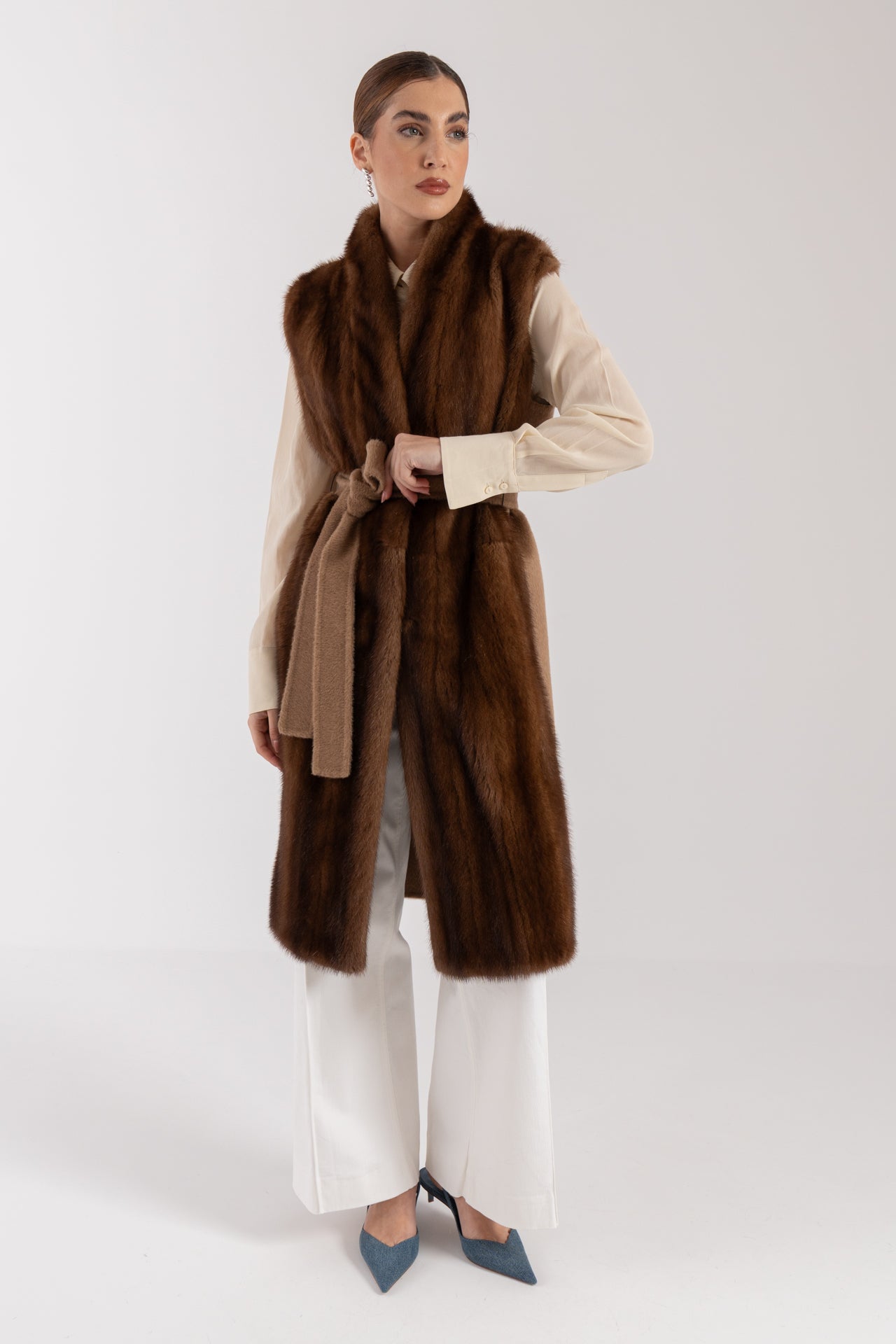 Gilet con Visone