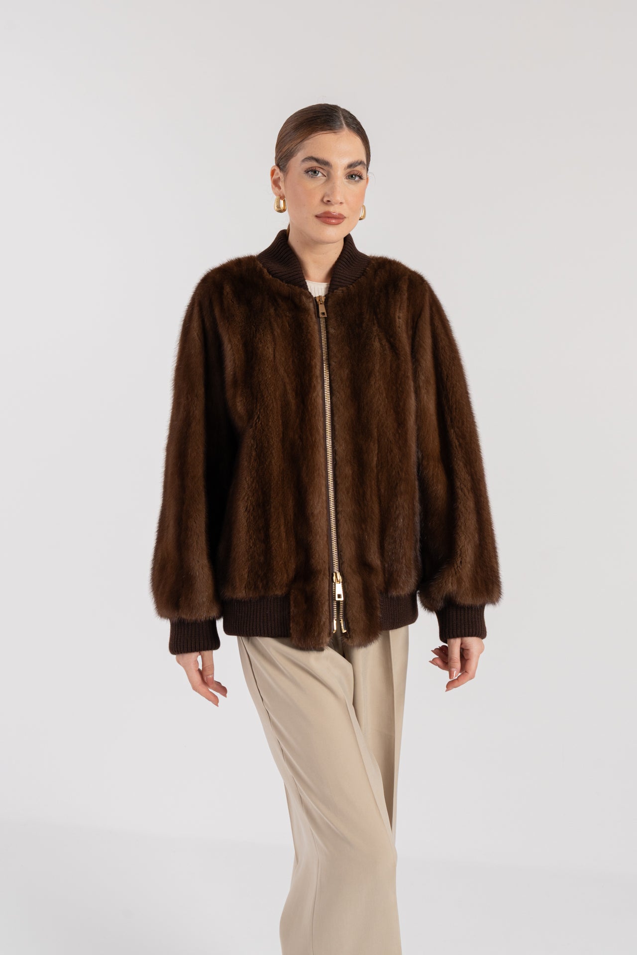 Bomber in visone