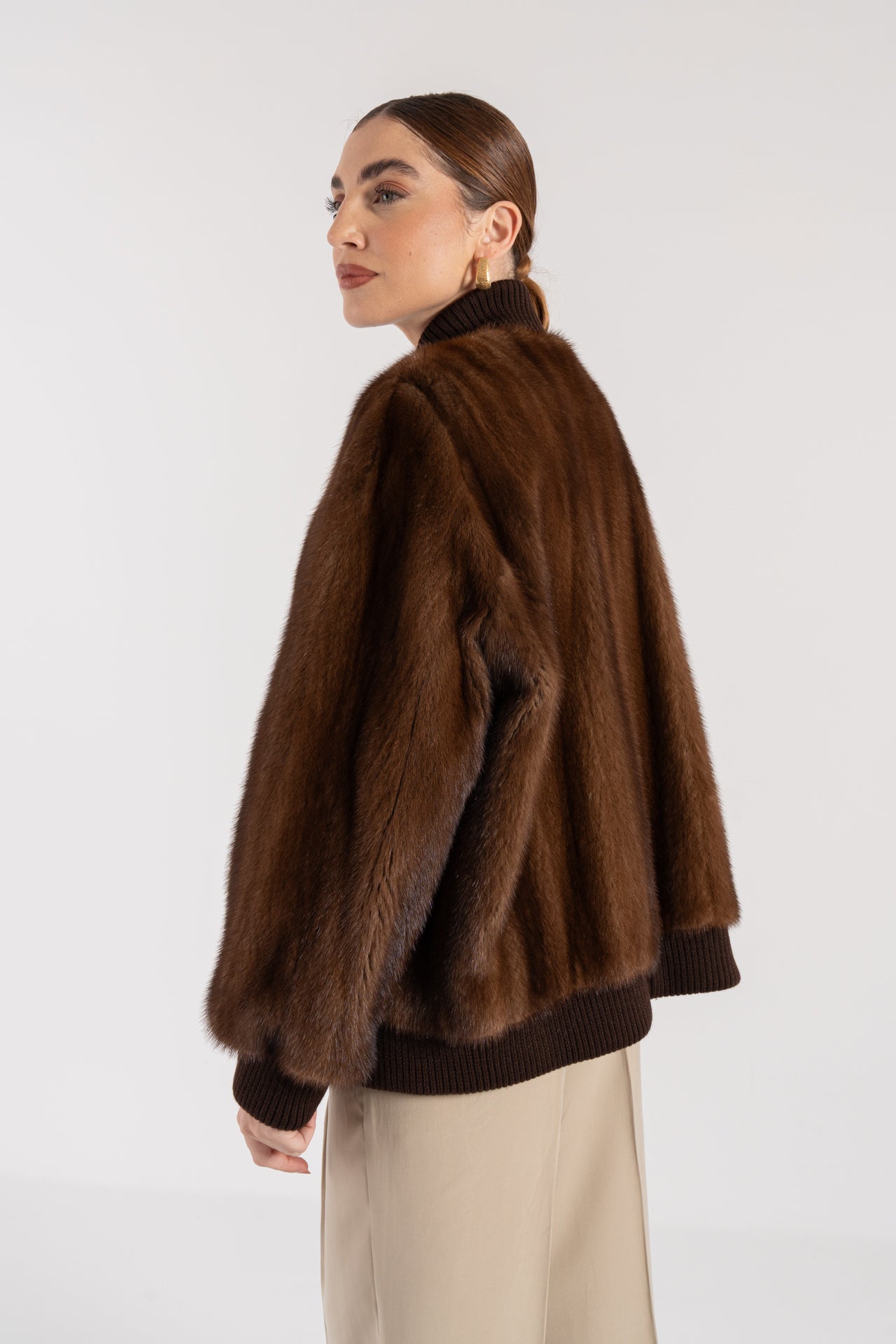 Bomber in visone