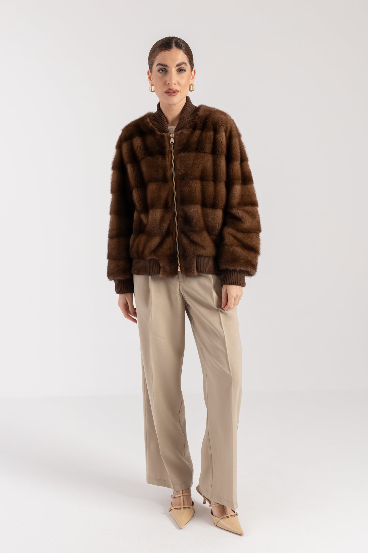 Bomber in visone