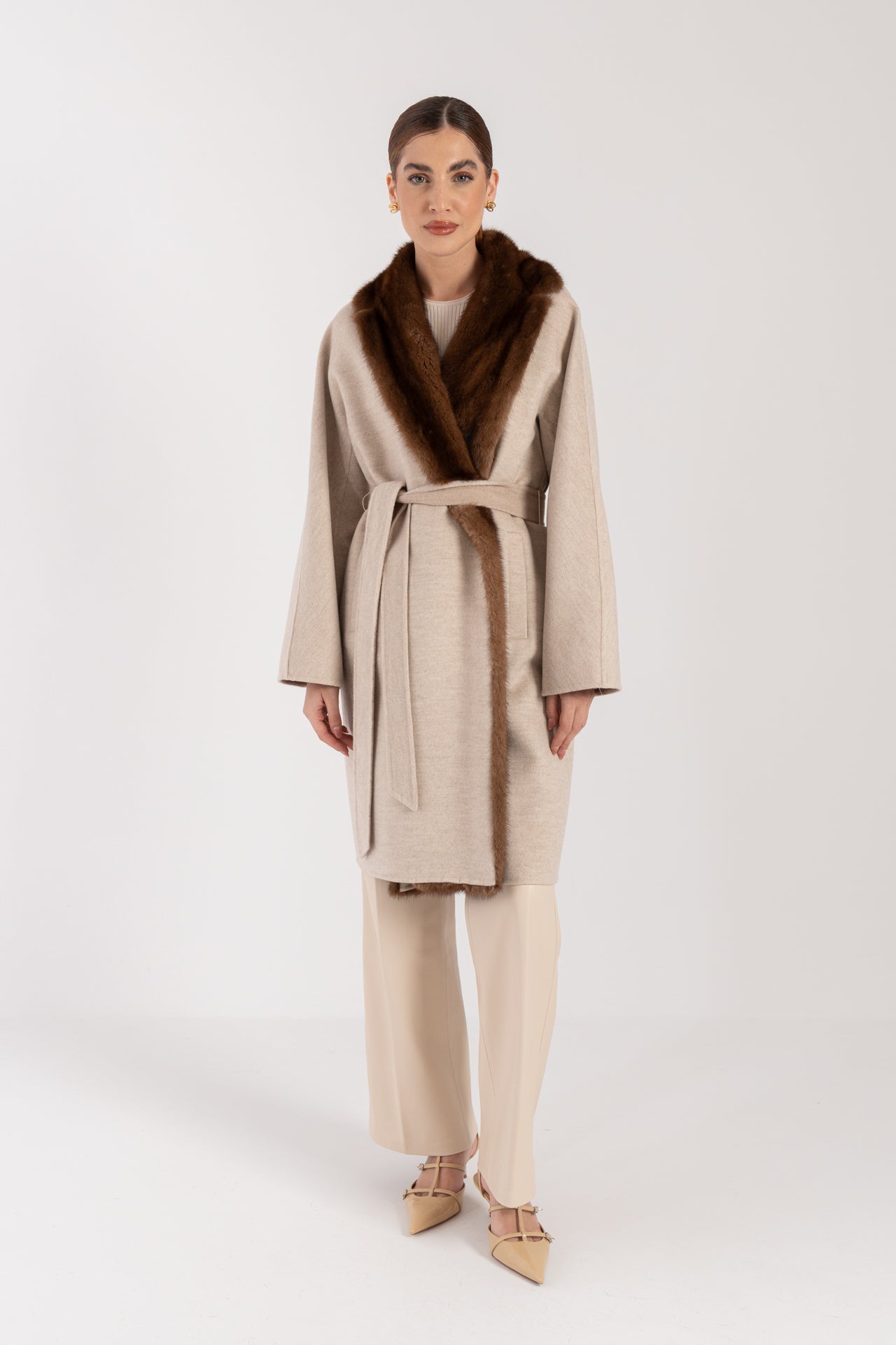 Cappotto con visone