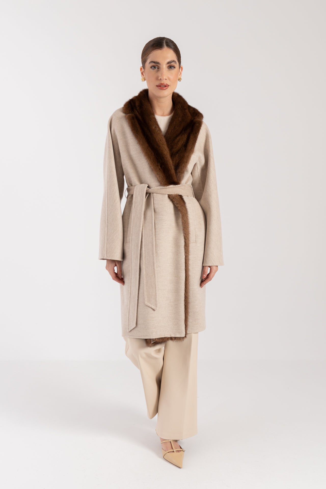Cappotto con visone
