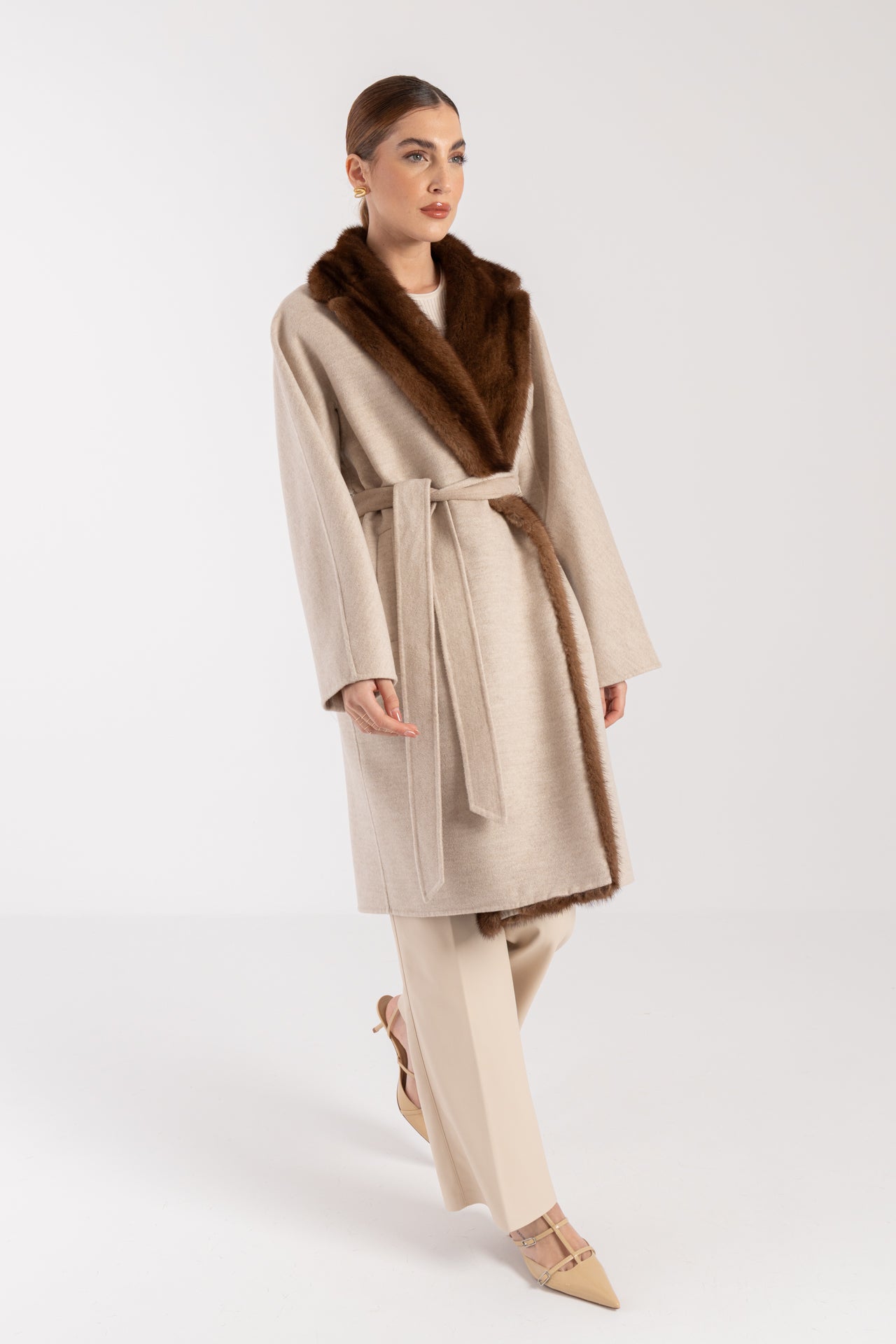 Cappotto con visone