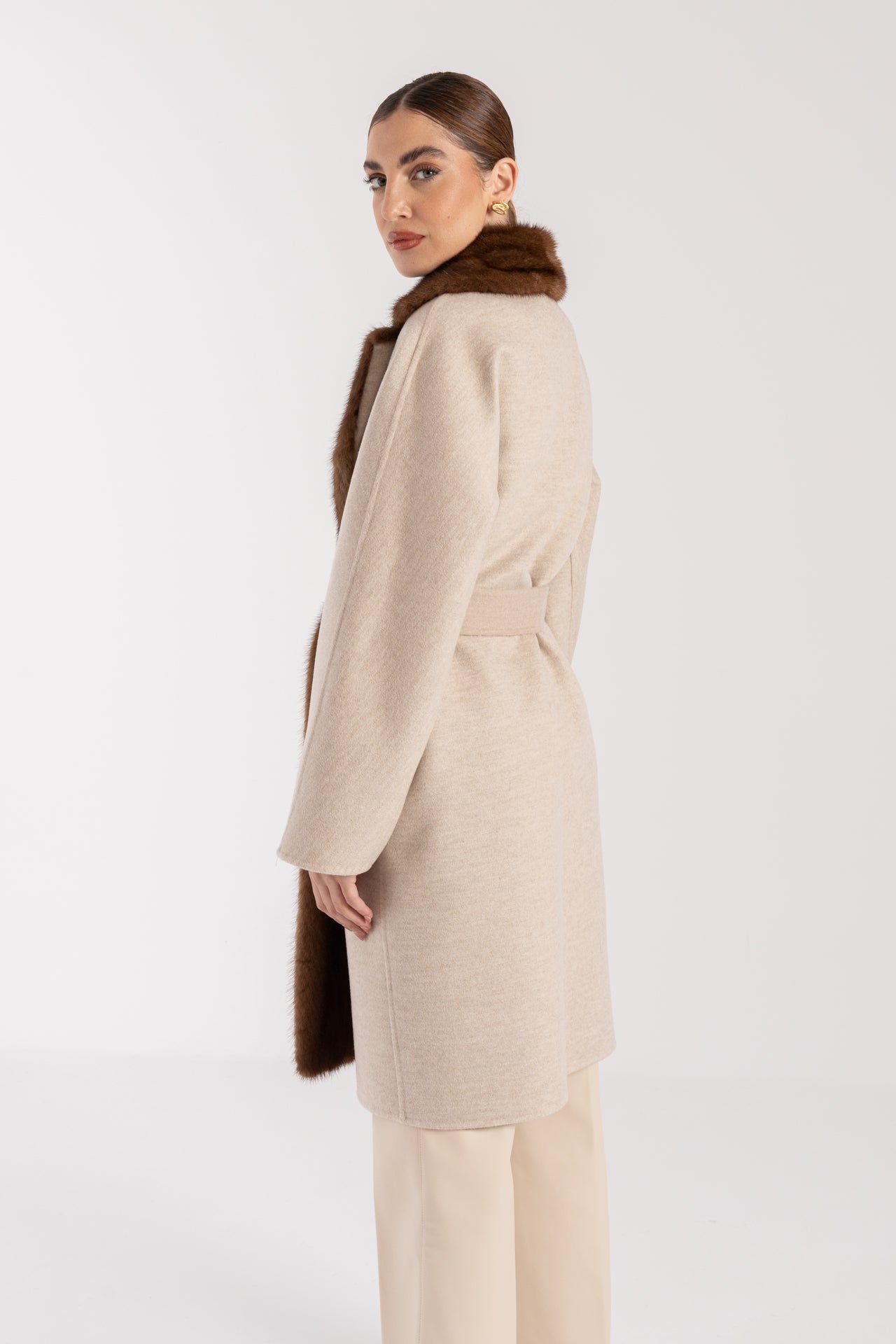 Cappotto con visone
