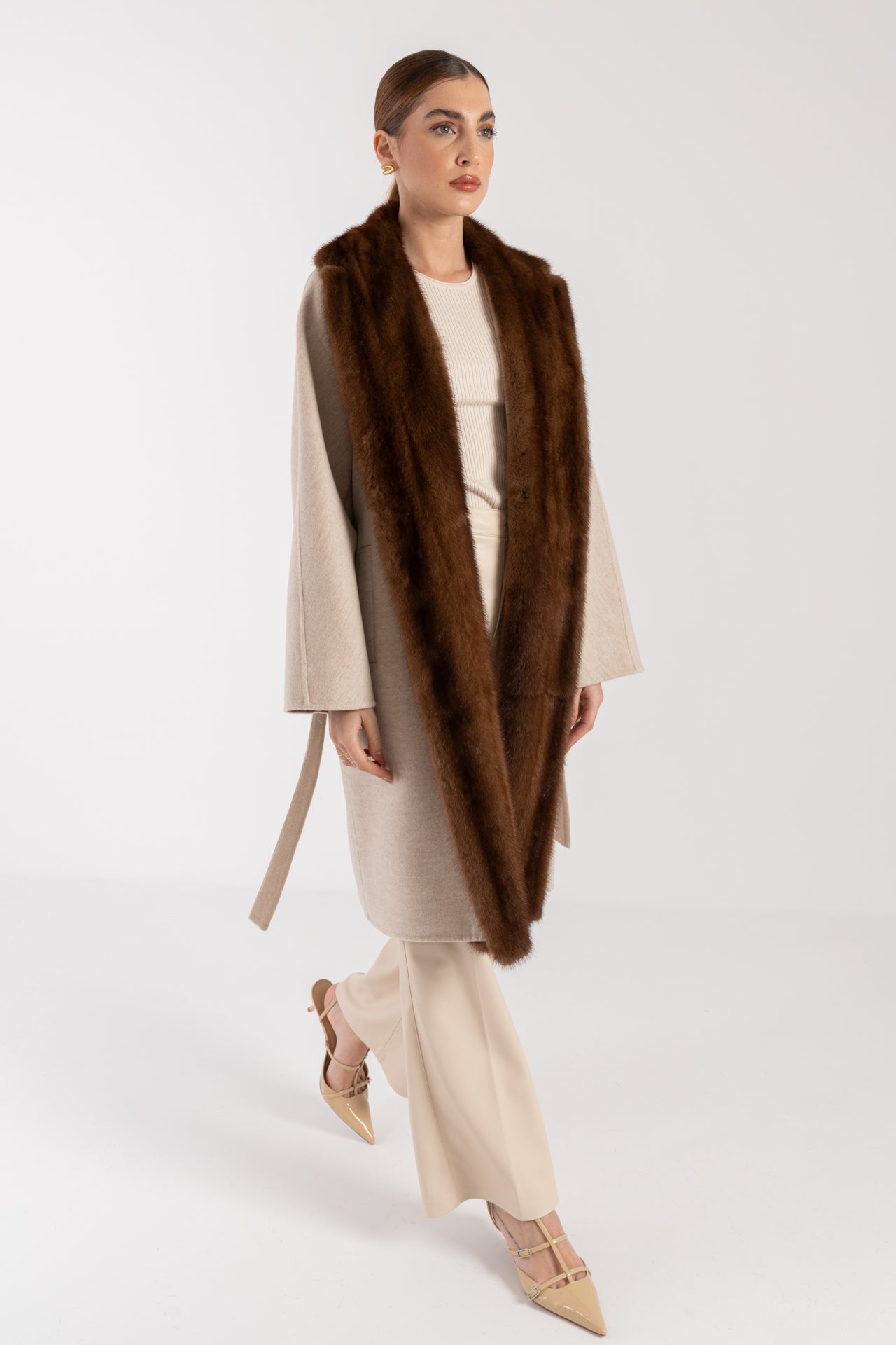 Cappotto con visone