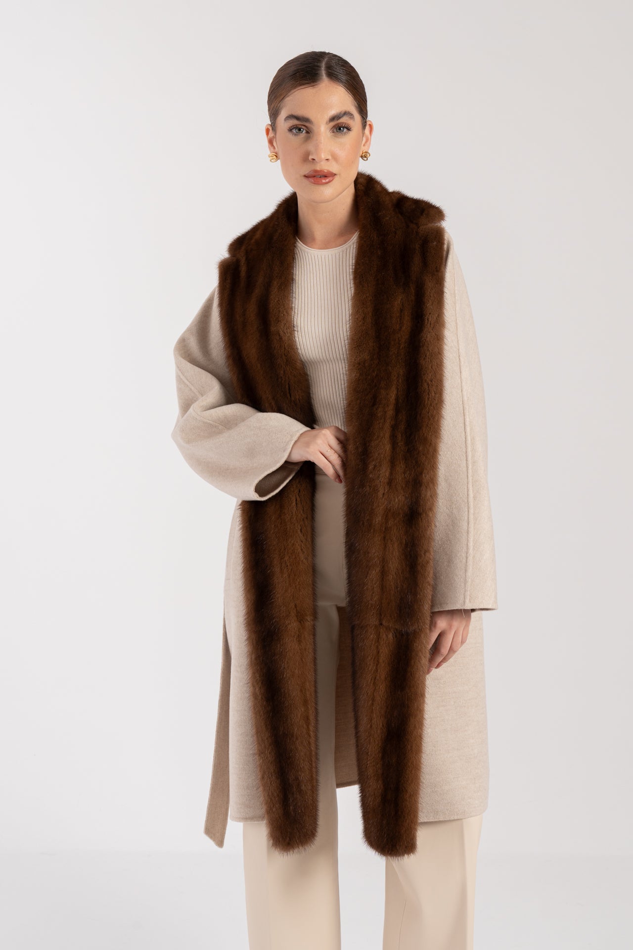 Cappotto con visone