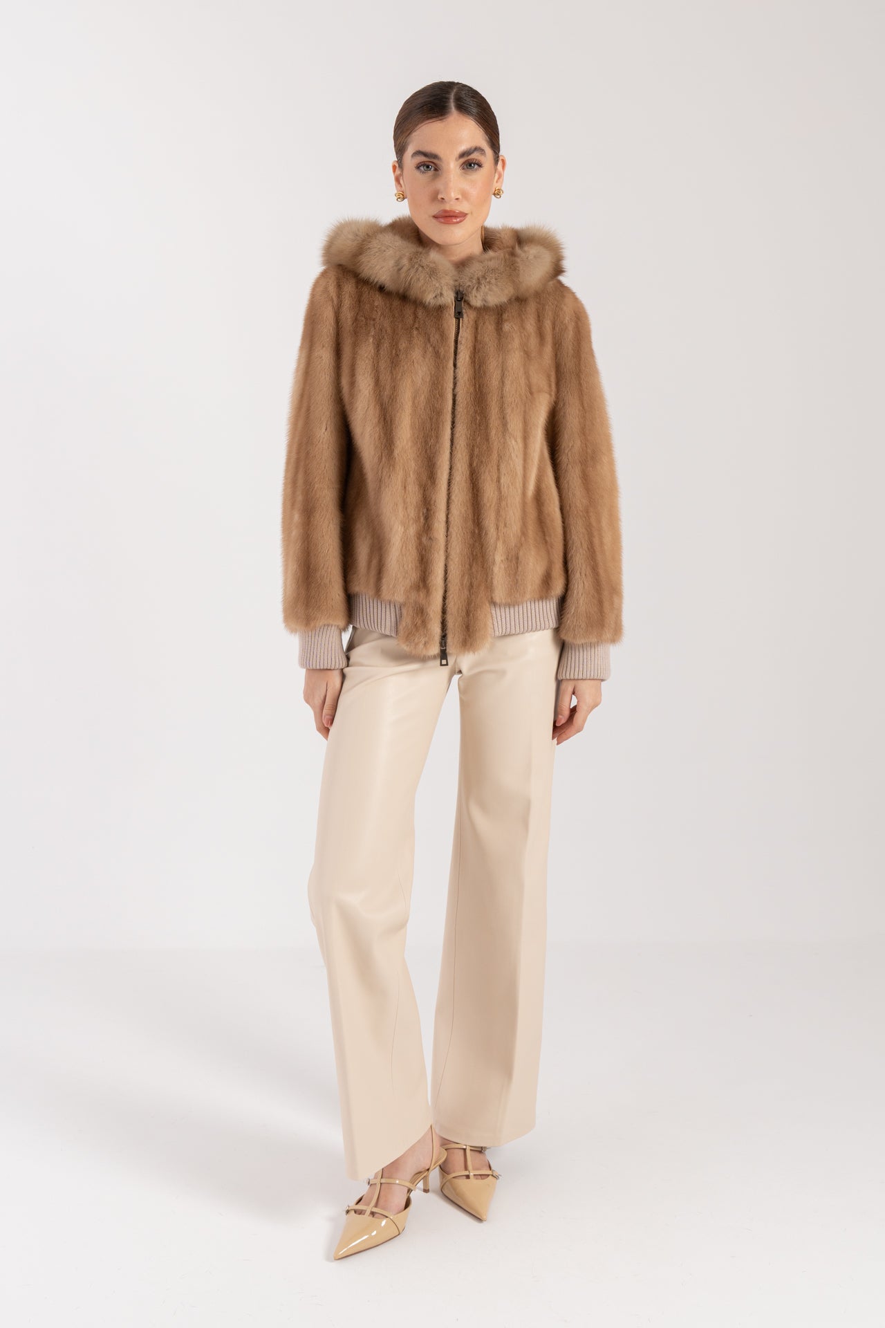 Bomber in visone