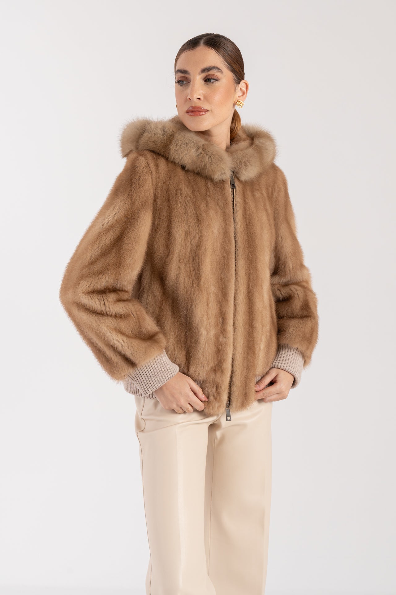 Bomber in visone
