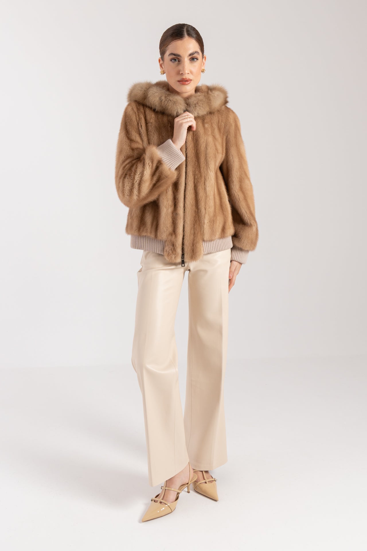Bomber in visone