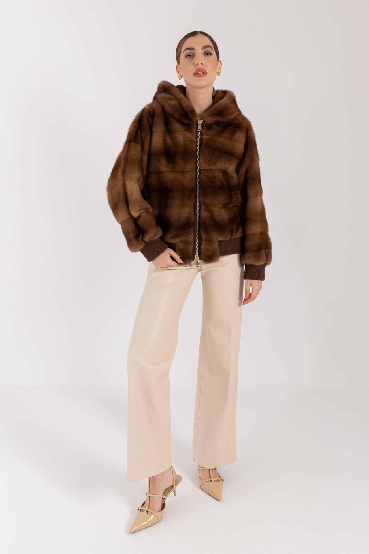 Bomber in visone