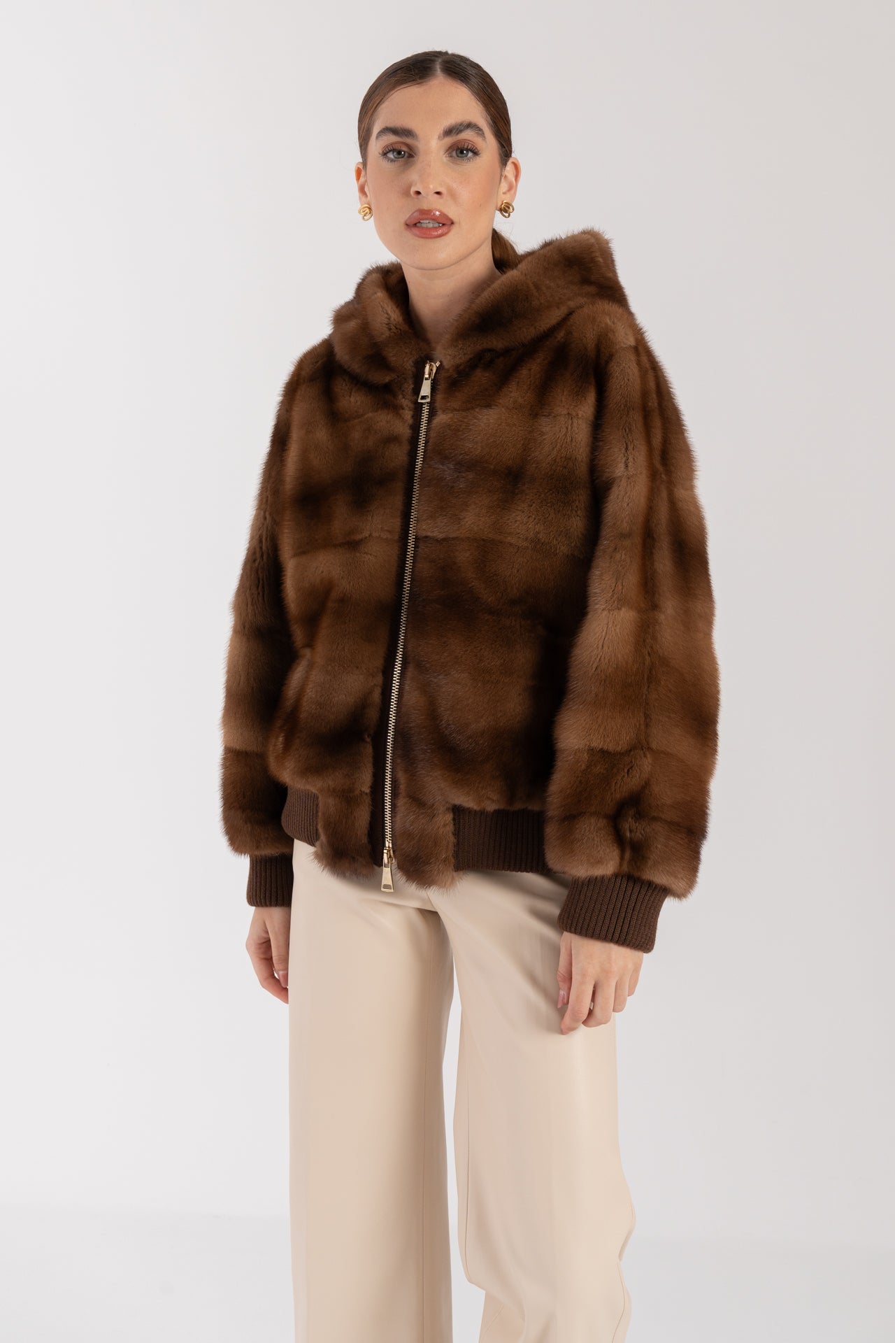 Bomber in visone